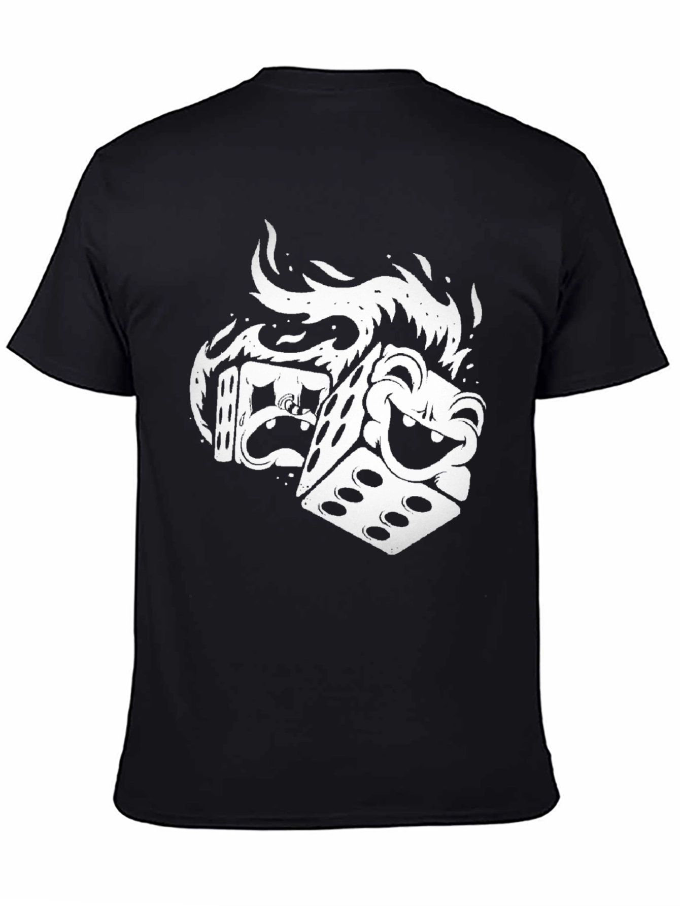 Dice Graphic Tee - Black Unique Design