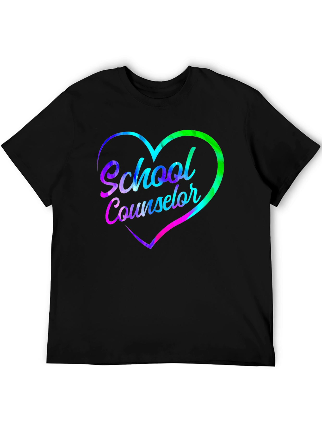 School Counselor Heart Graphic T-Shirt