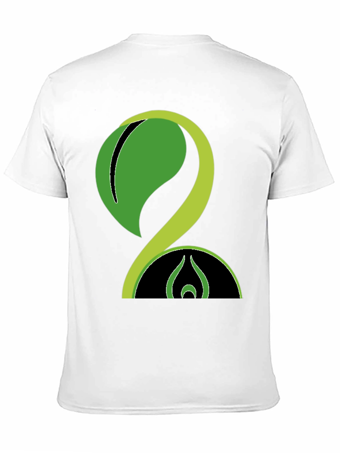 Nature Inspired Graphic Print Black Tee