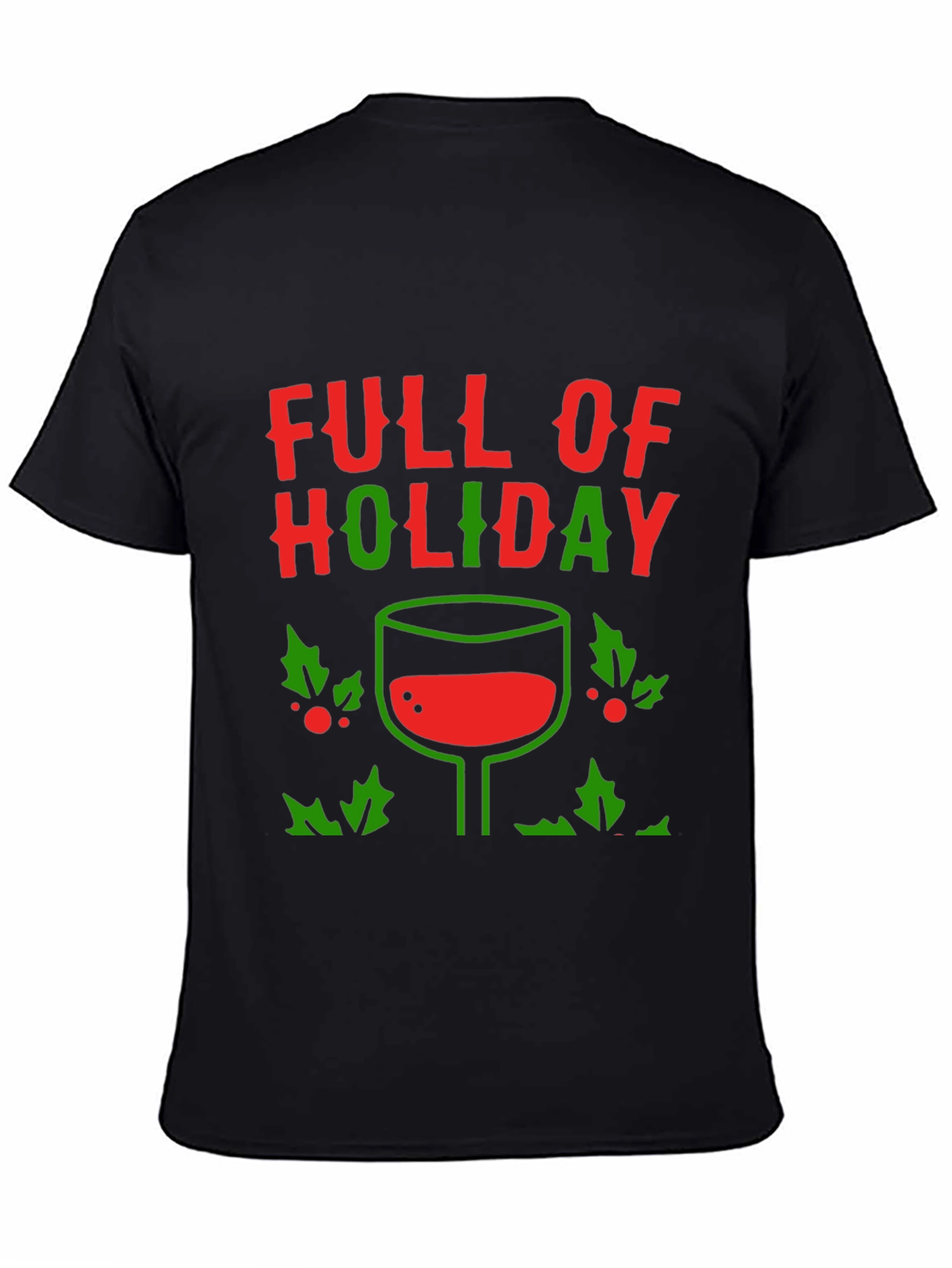 Holiday Wine T-Shirt - Festive Design