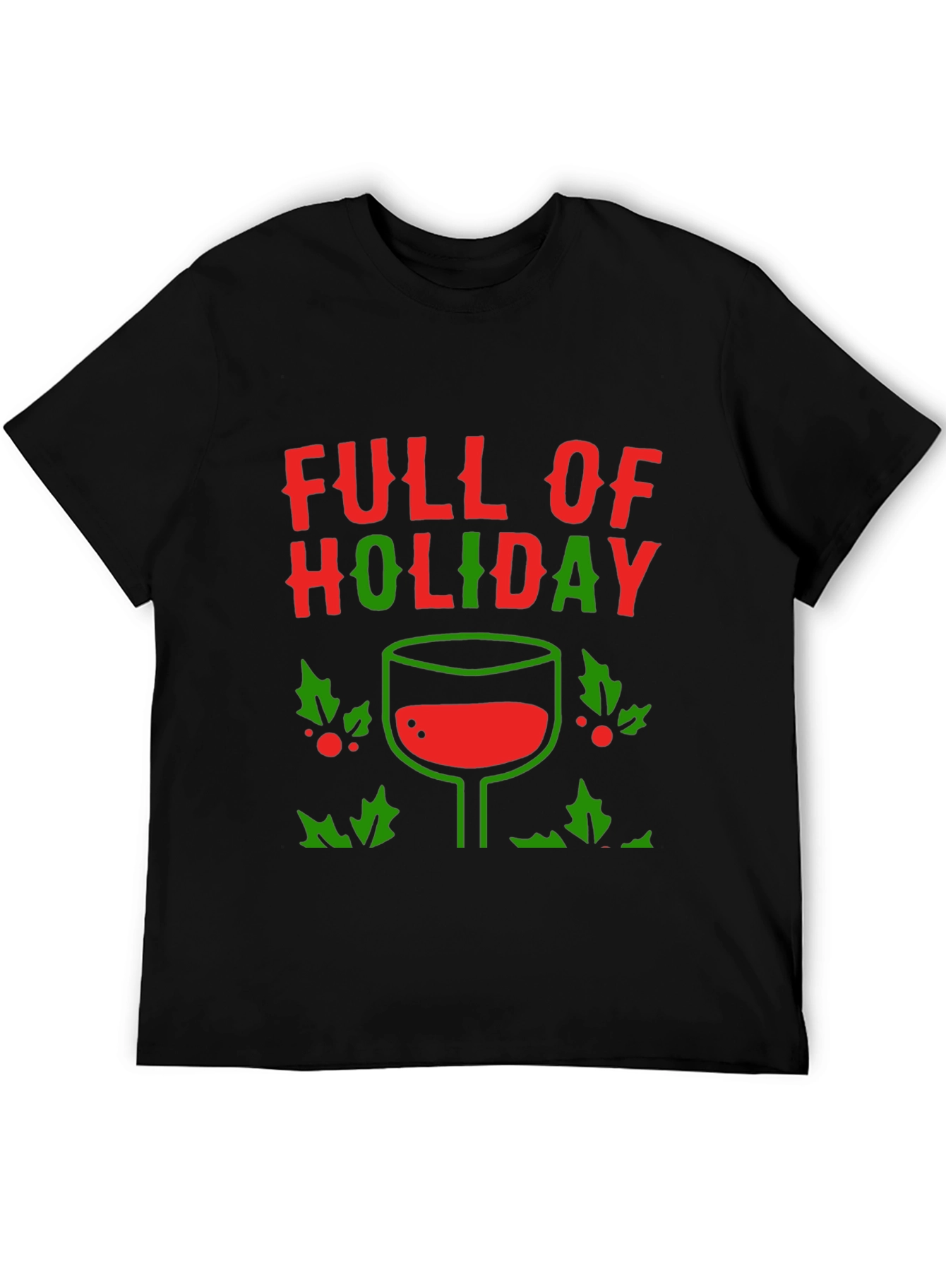 Holiday Wine T-Shirt - Festive Design