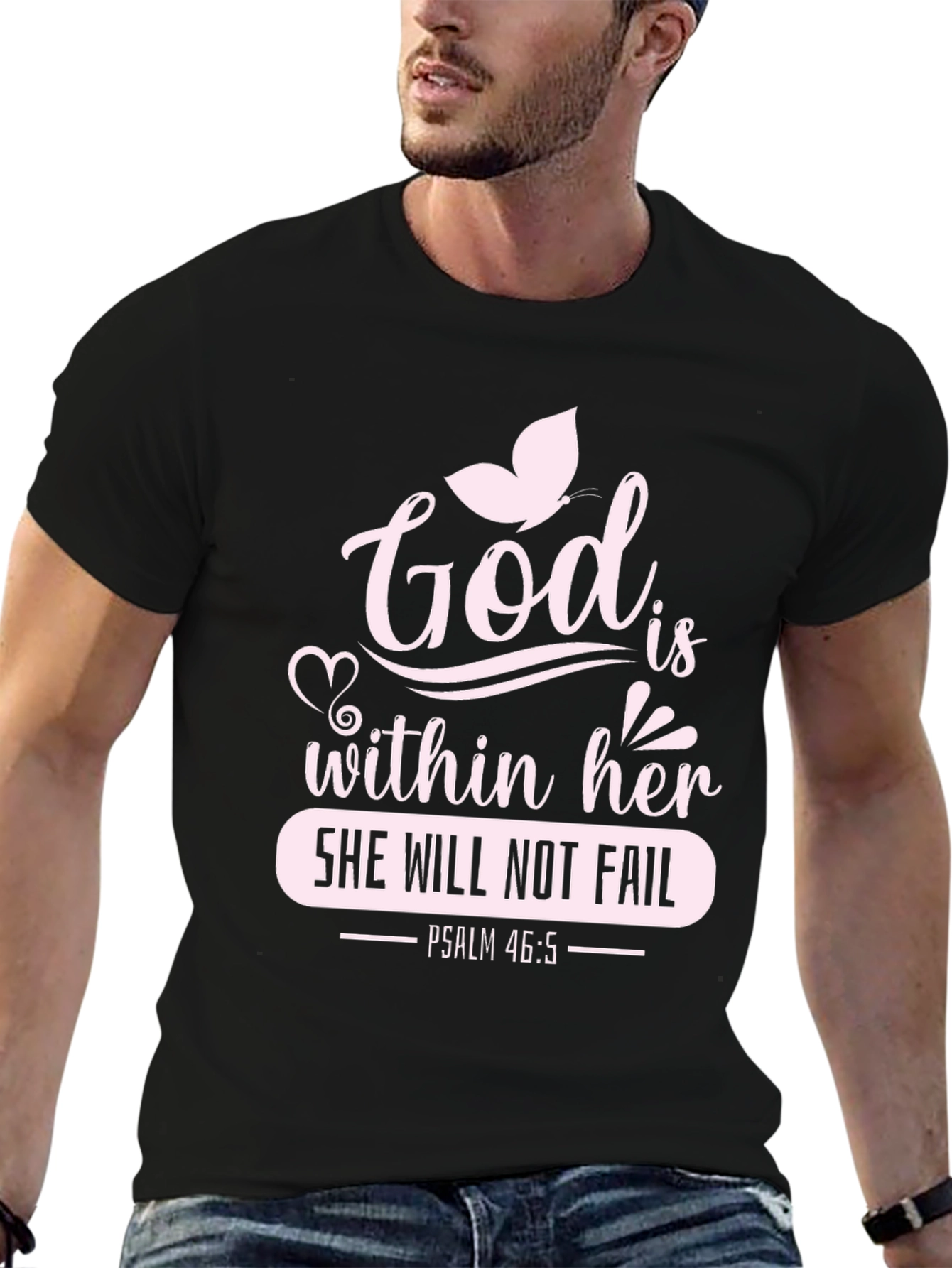God Is Within Her T-Shirt - Psalm 46:5