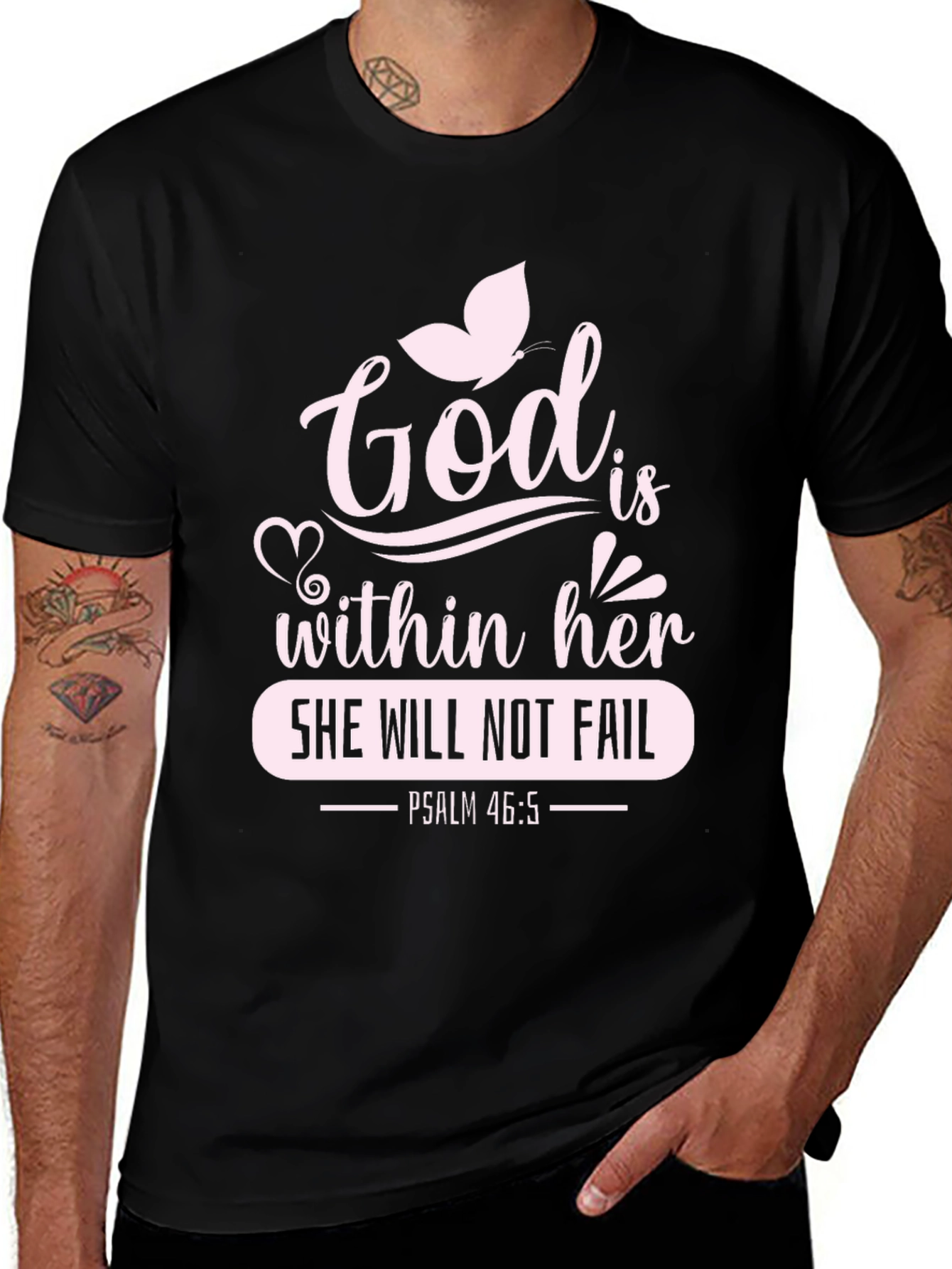 God Is Within Her T-Shirt - Psalm 46:5