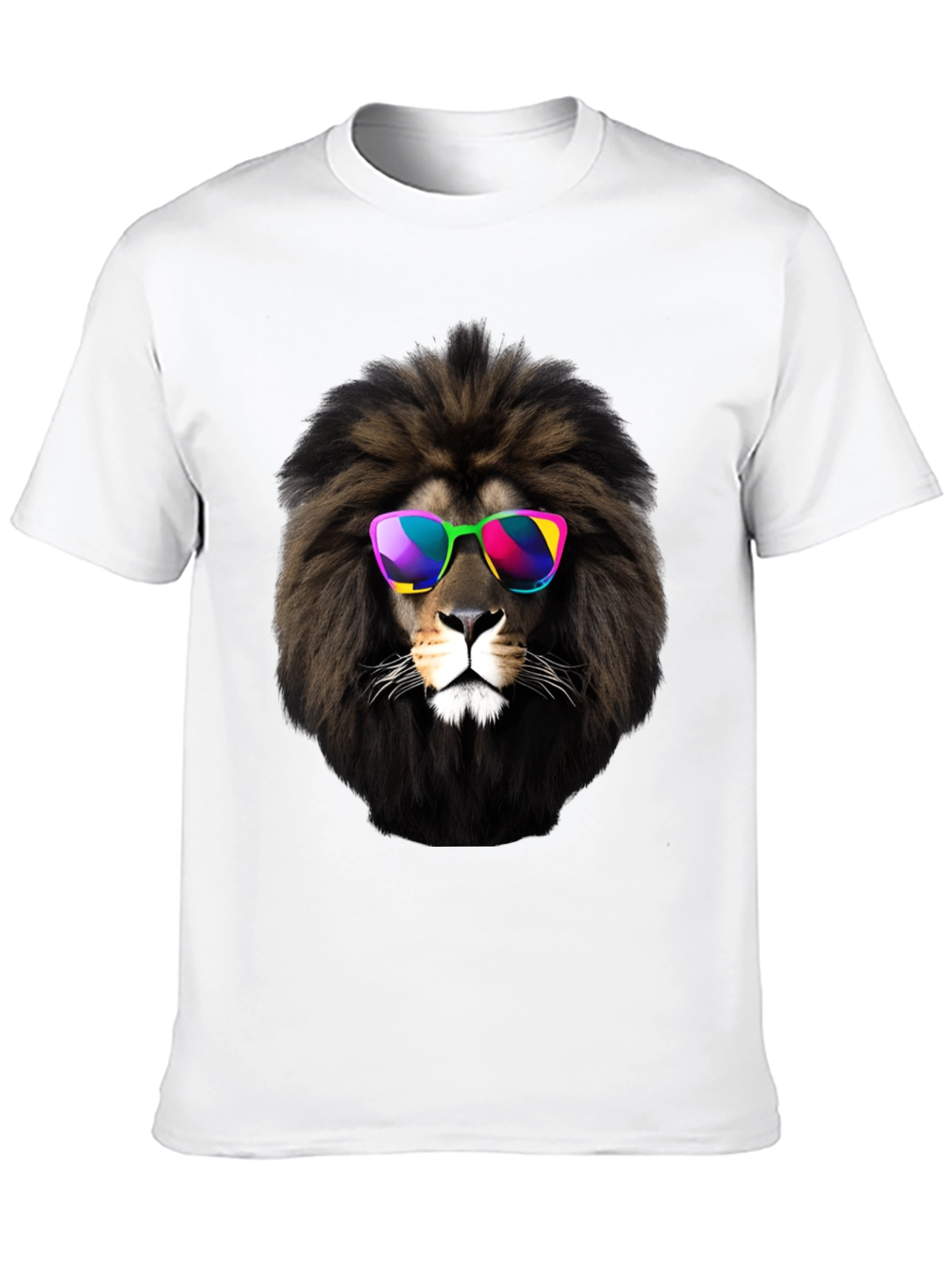 Cool Lion Graphic Tee - Mens Black T-Shirt