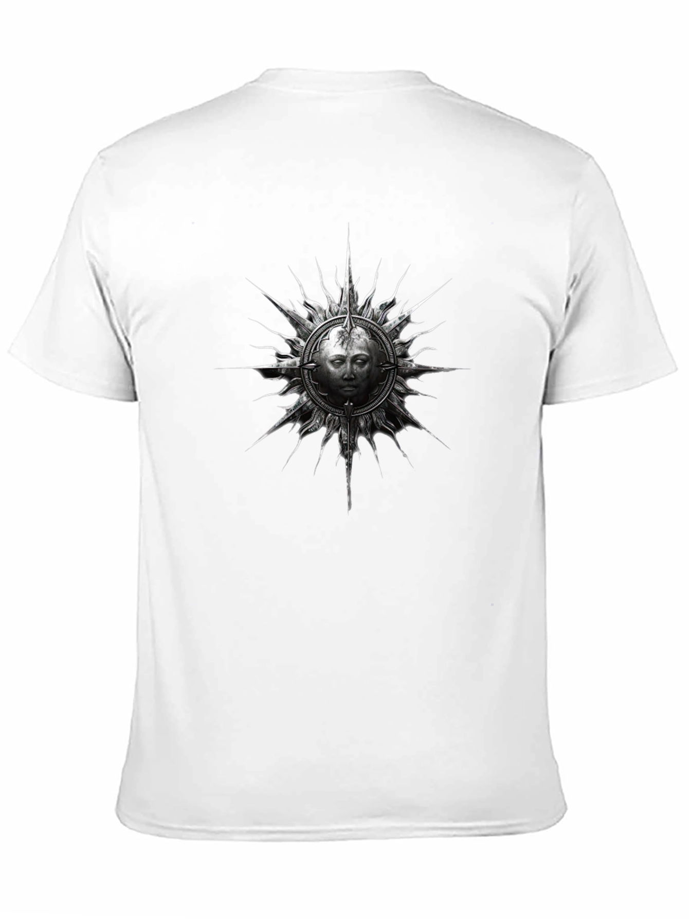 Sun Face Graphic Black T-Shirt