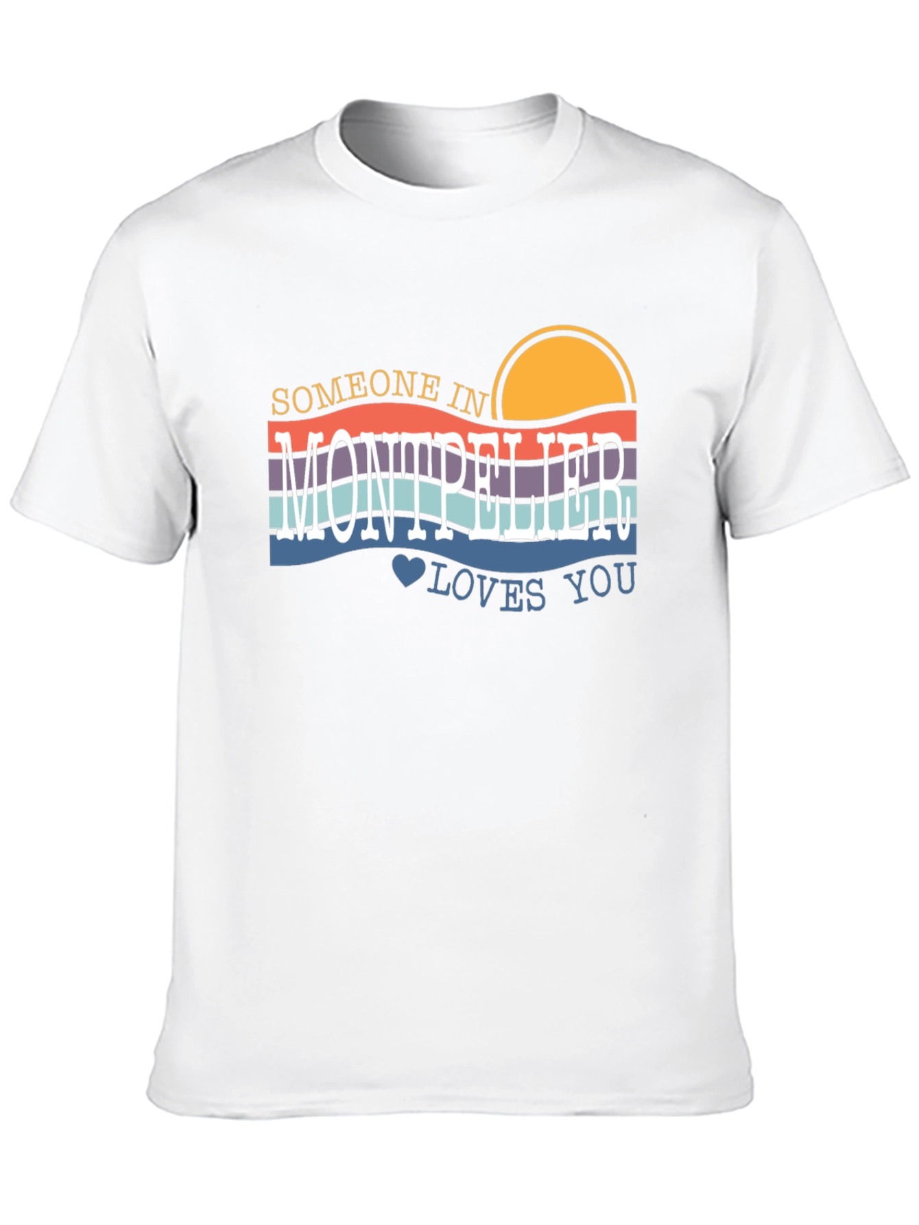 Montpellier Love Graphic Tee - Retro Style