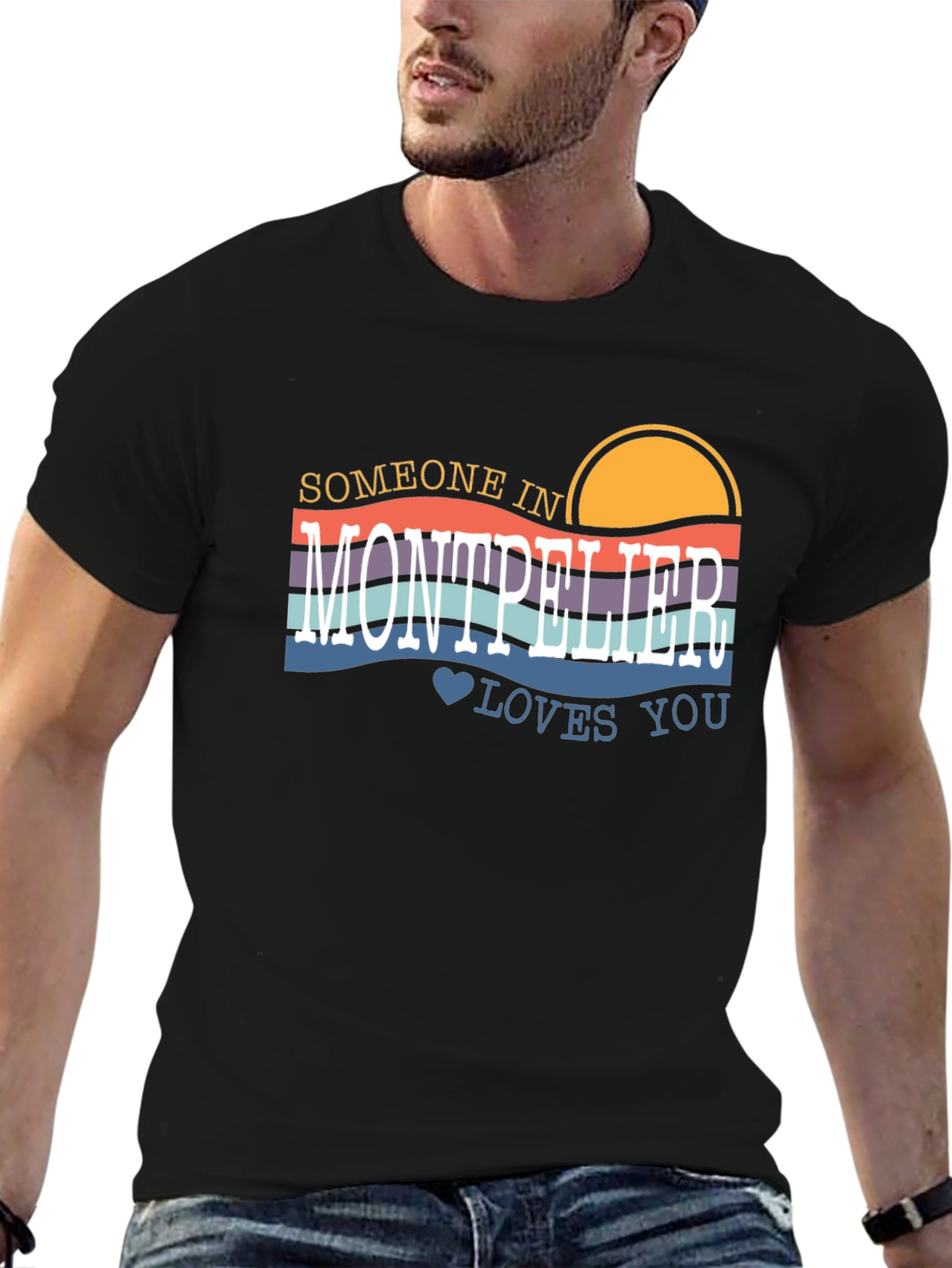 Montpellier Love Graphic Tee - Retro Style