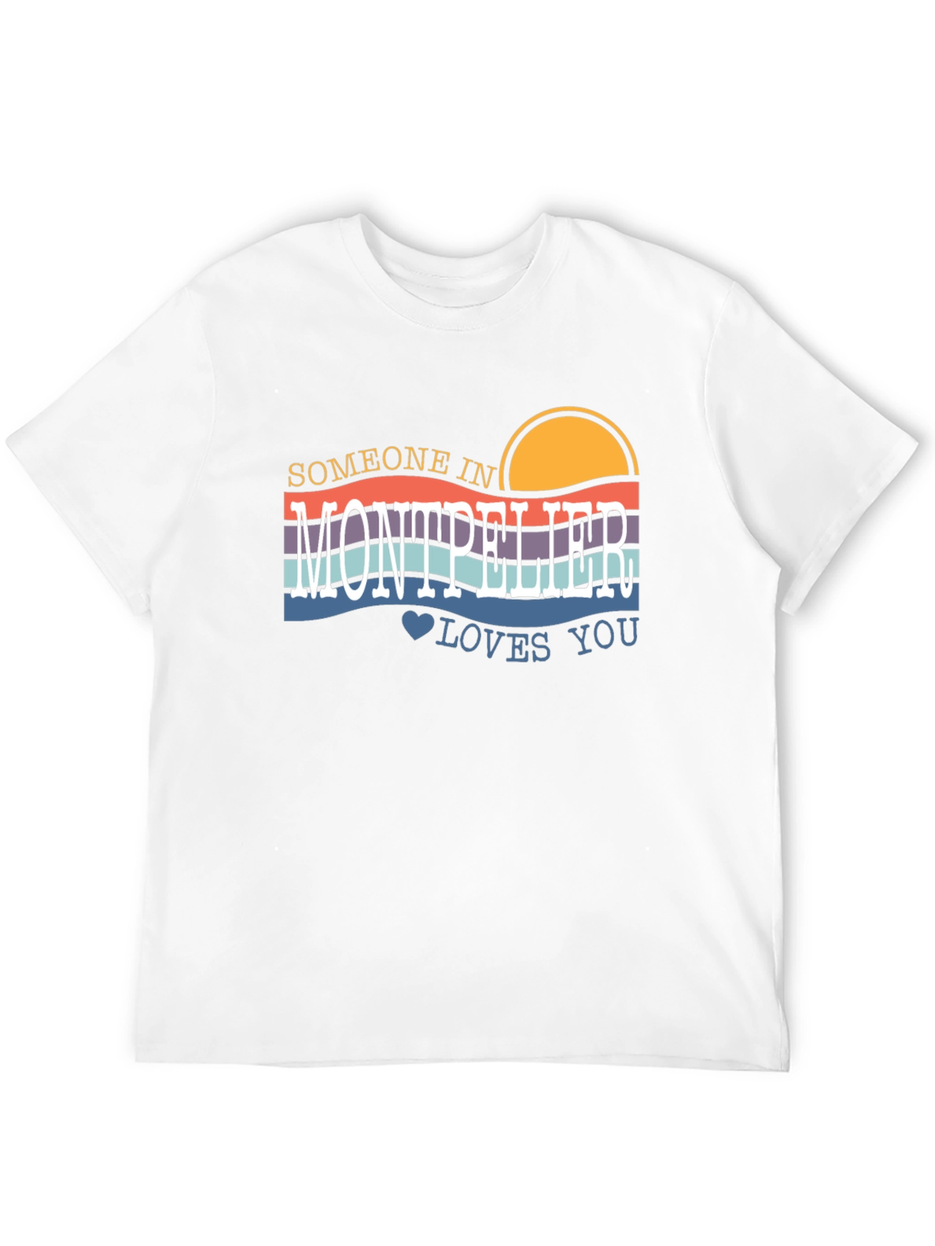 Montpellier Love Graphic Tee - Retro Style