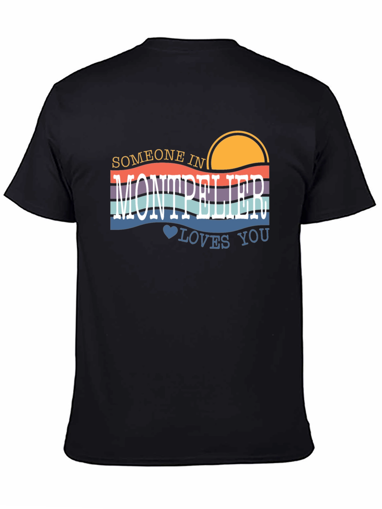 Montpellier Love Graphic Tee - Retro Style