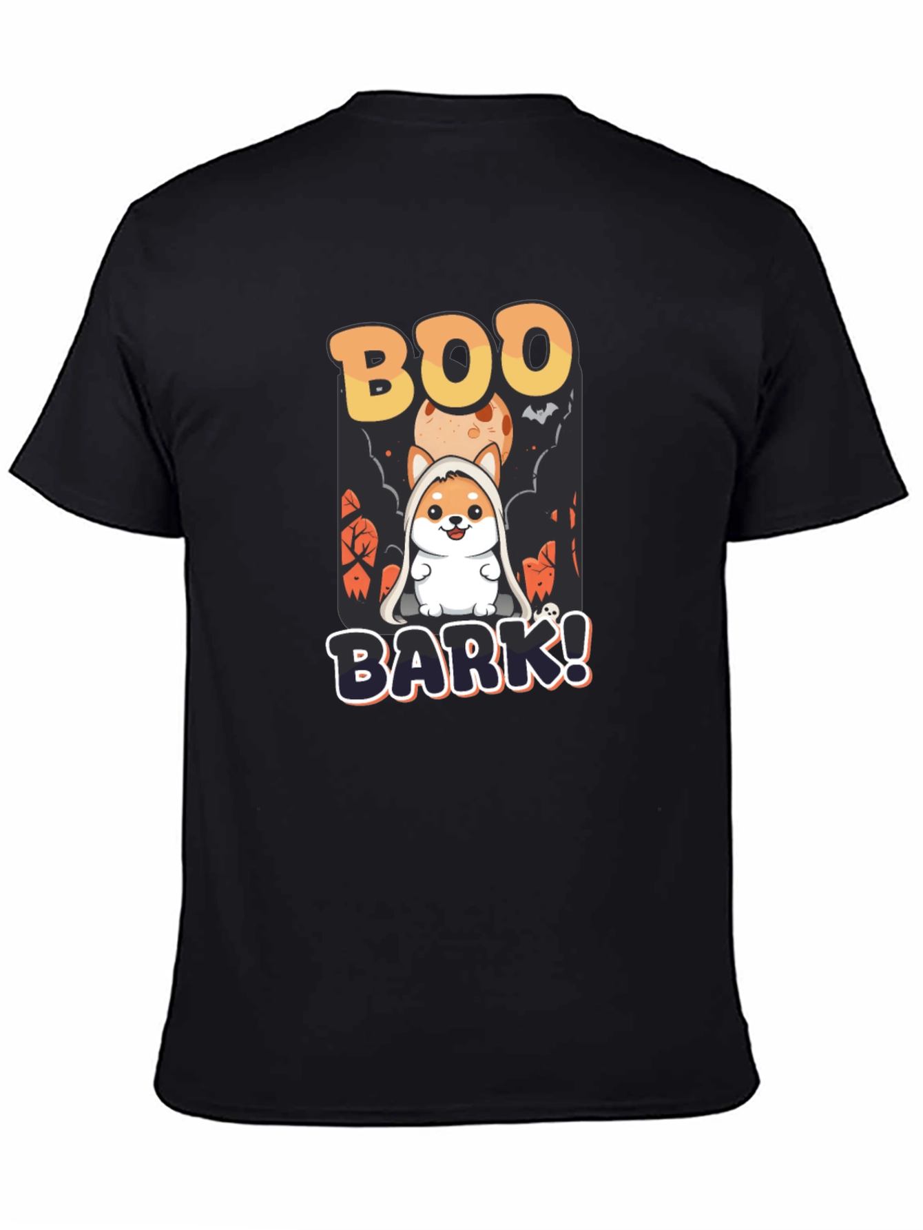 Boo Bark! Halloween Dog Graphic T-Shirt