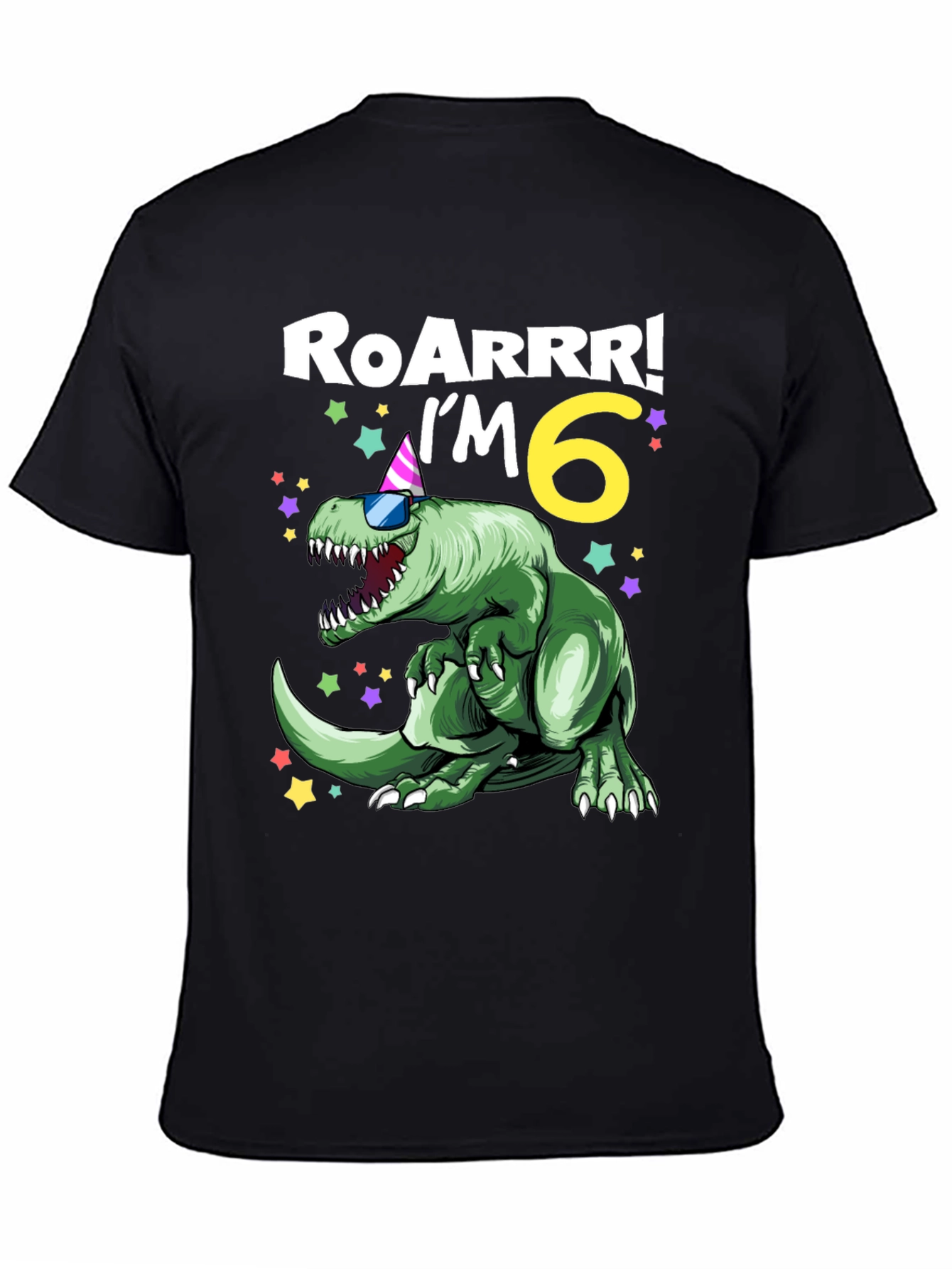 Roarrr Im 6 Dinosaur Birthday T-Shirt