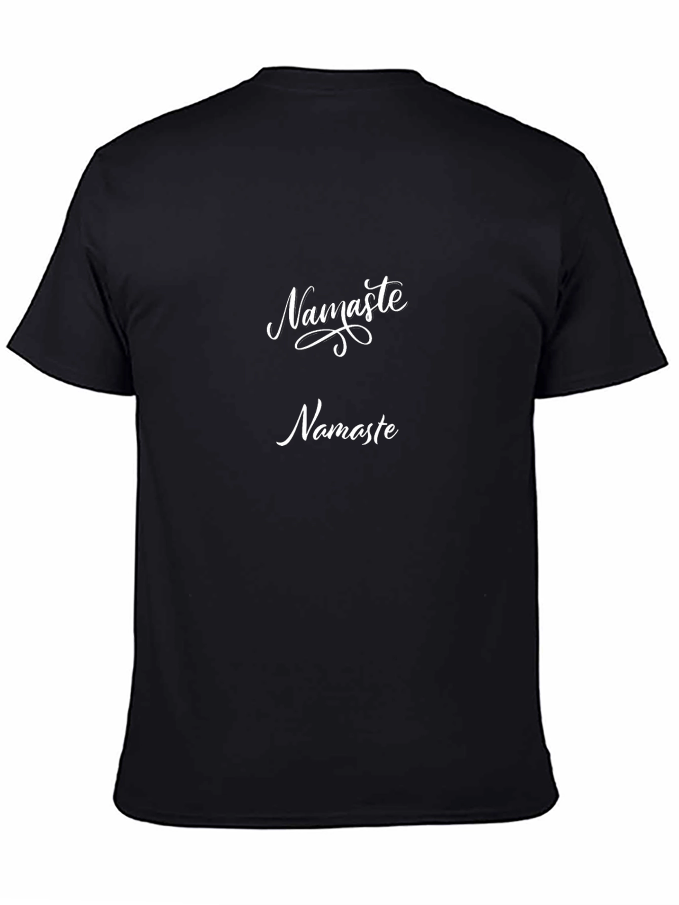 Namaste Graphic Tee - Mens Black Cotton T-Shirt