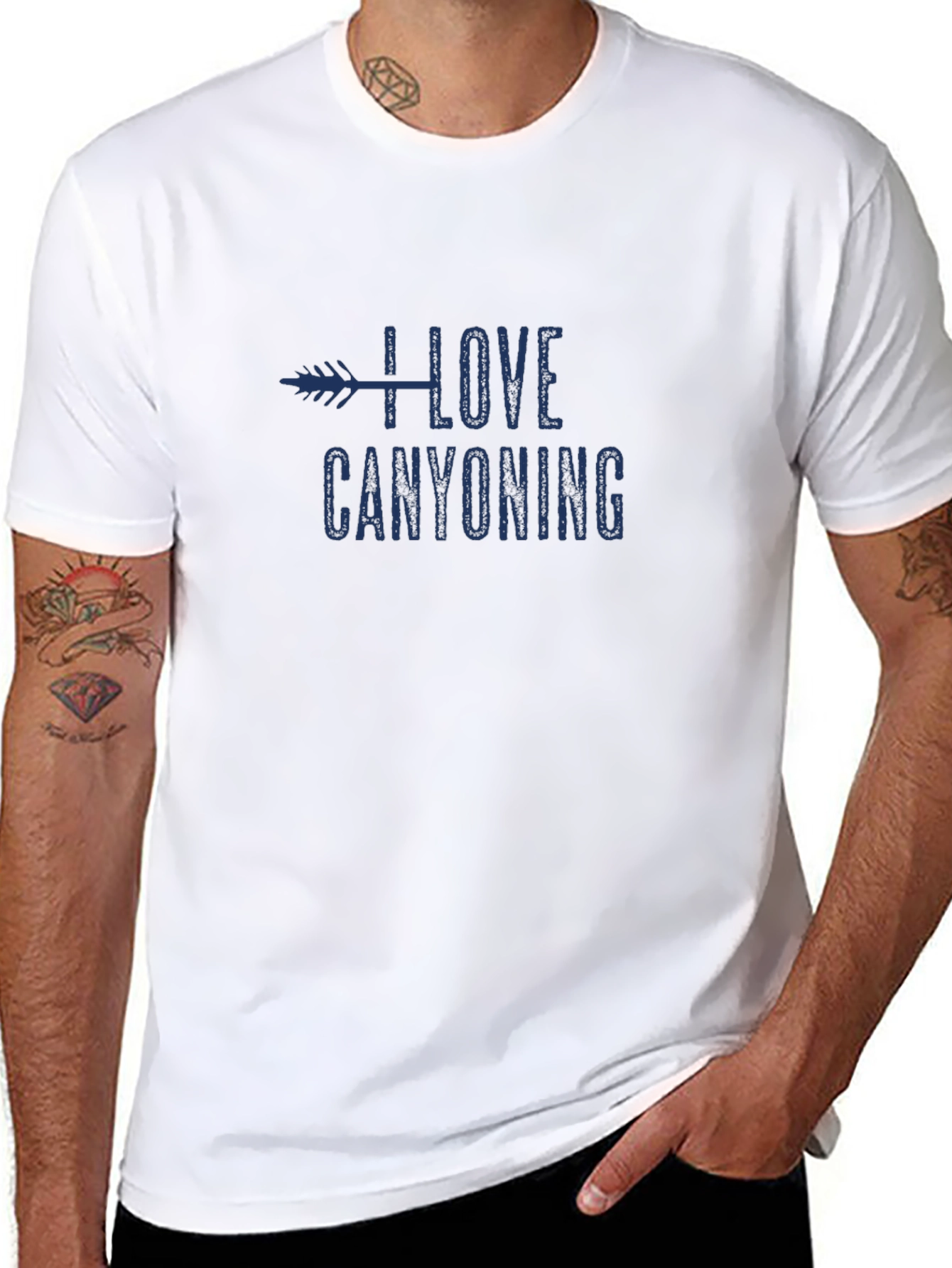 I Love Canyoning T-Shirt - Black Graphic Tee