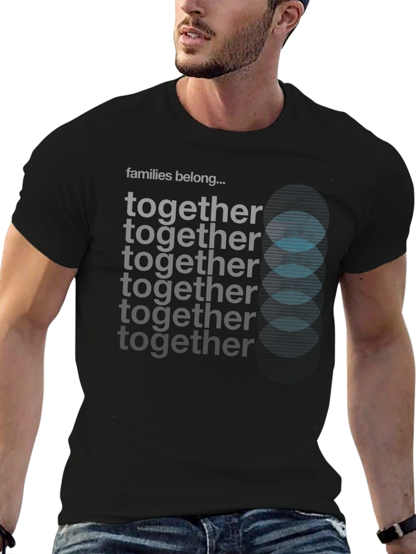 Families Belong Together Black Tee