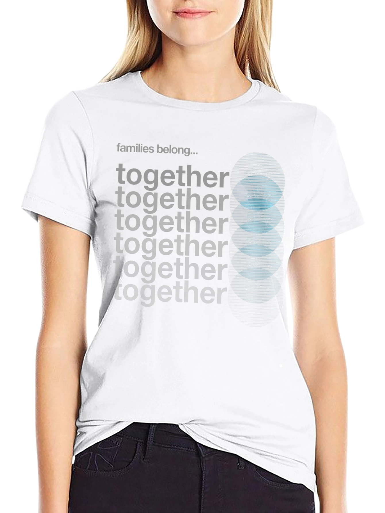 Families Belong Together Black Tee