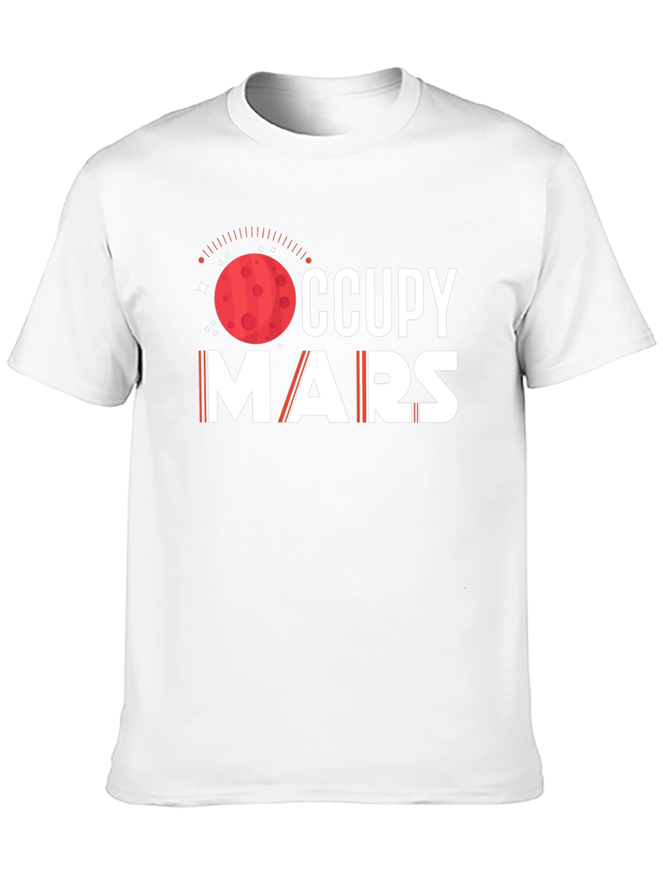 Occupy Mars Graphic T-Shirt - Space Exploration Tee