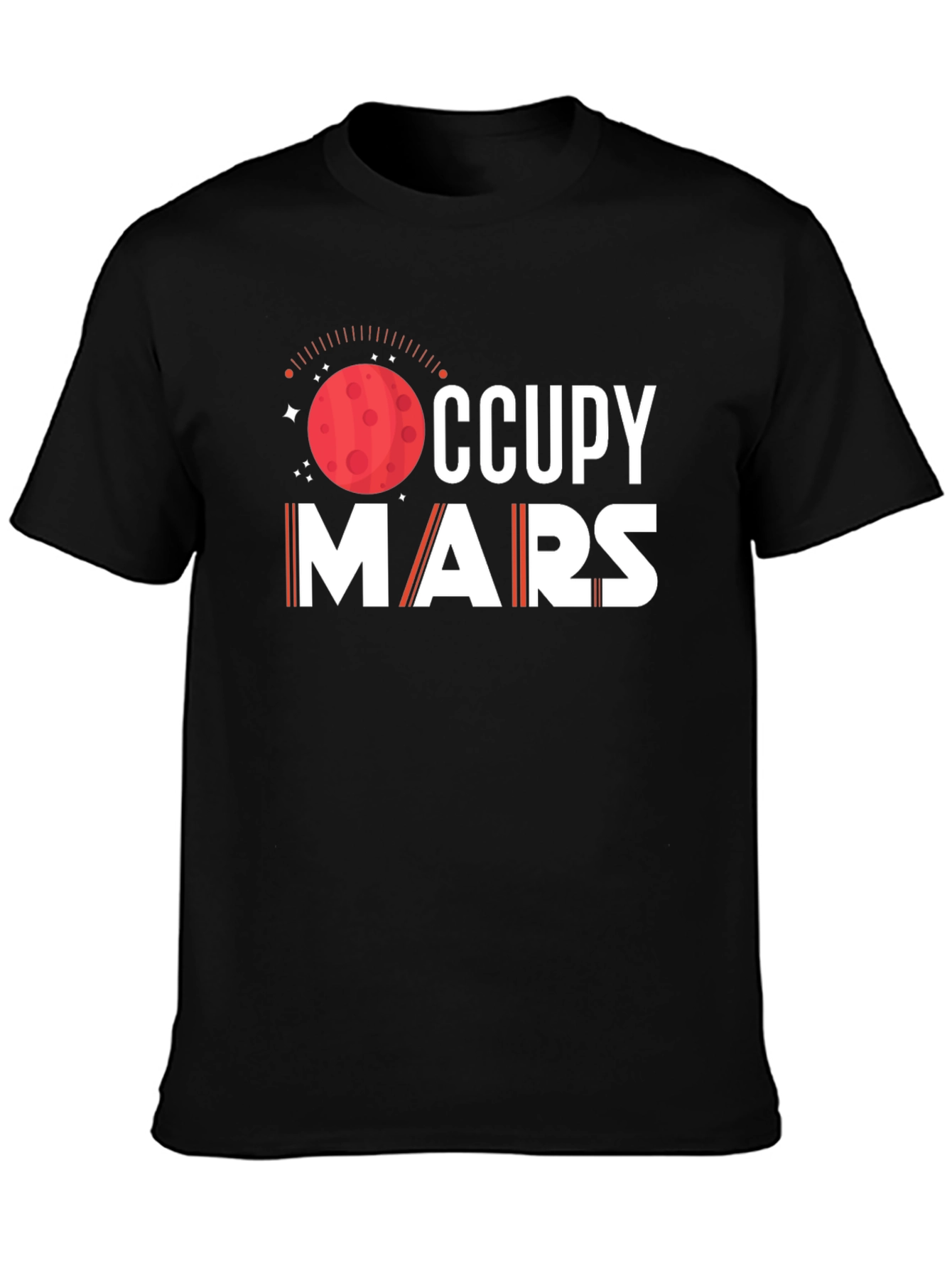 Occupy Mars Graphic T-Shirt - Space Exploration Tee