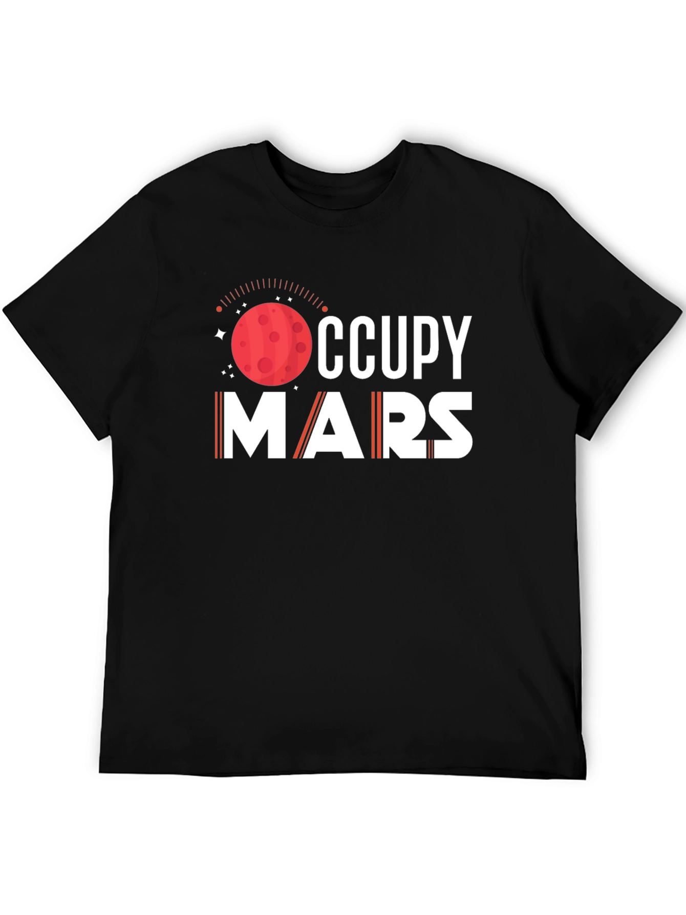 Occupy Mars Graphic T-Shirt - Space Exploration Tee