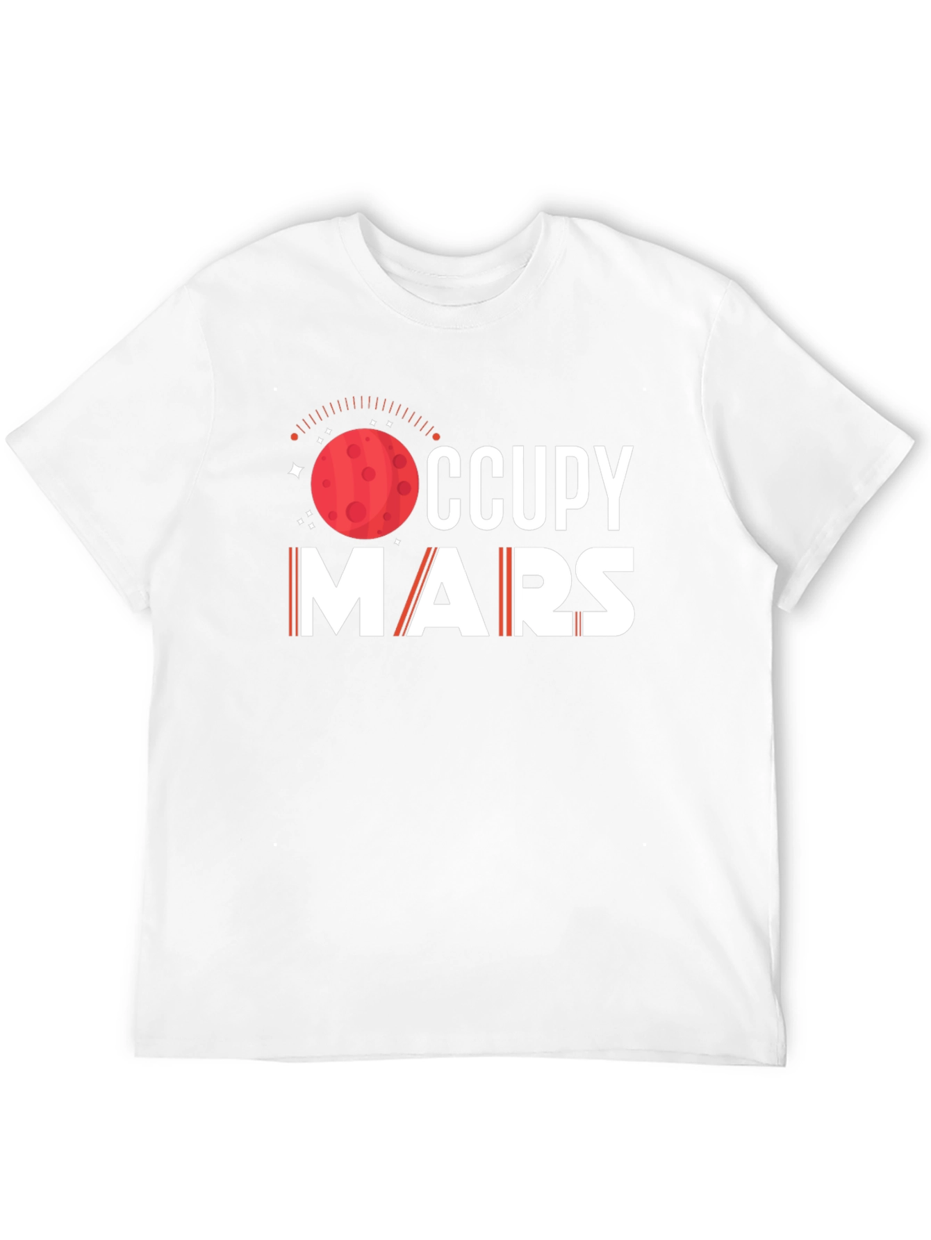 Occupy Mars Graphic T-Shirt - Space Exploration Tee