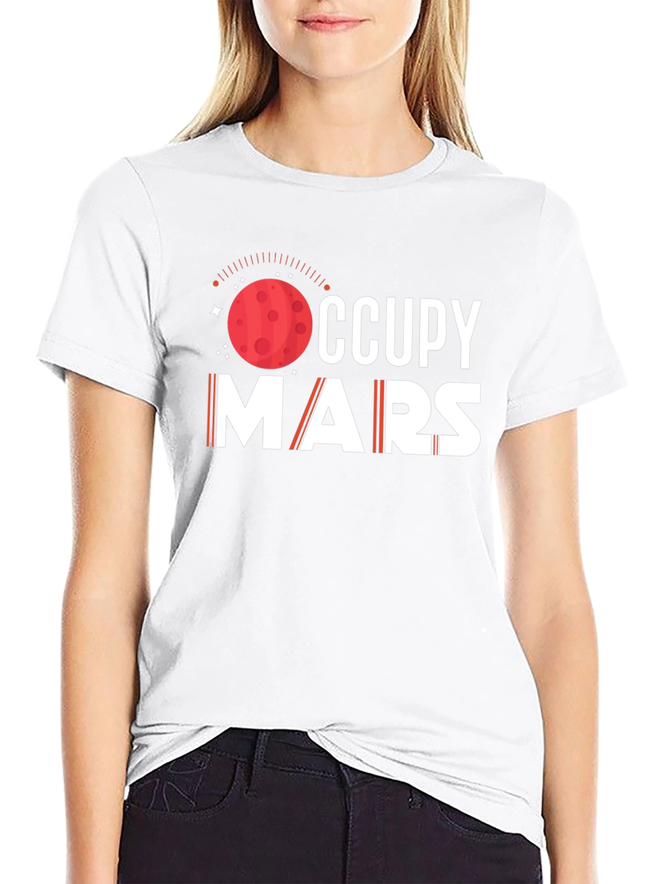 Occupy Mars Graphic T-Shirt - Space Exploration Tee