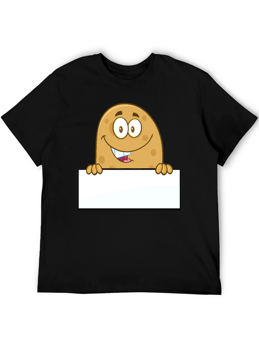 Funny Potato Cartoon Graphic Novelty T-Shirt