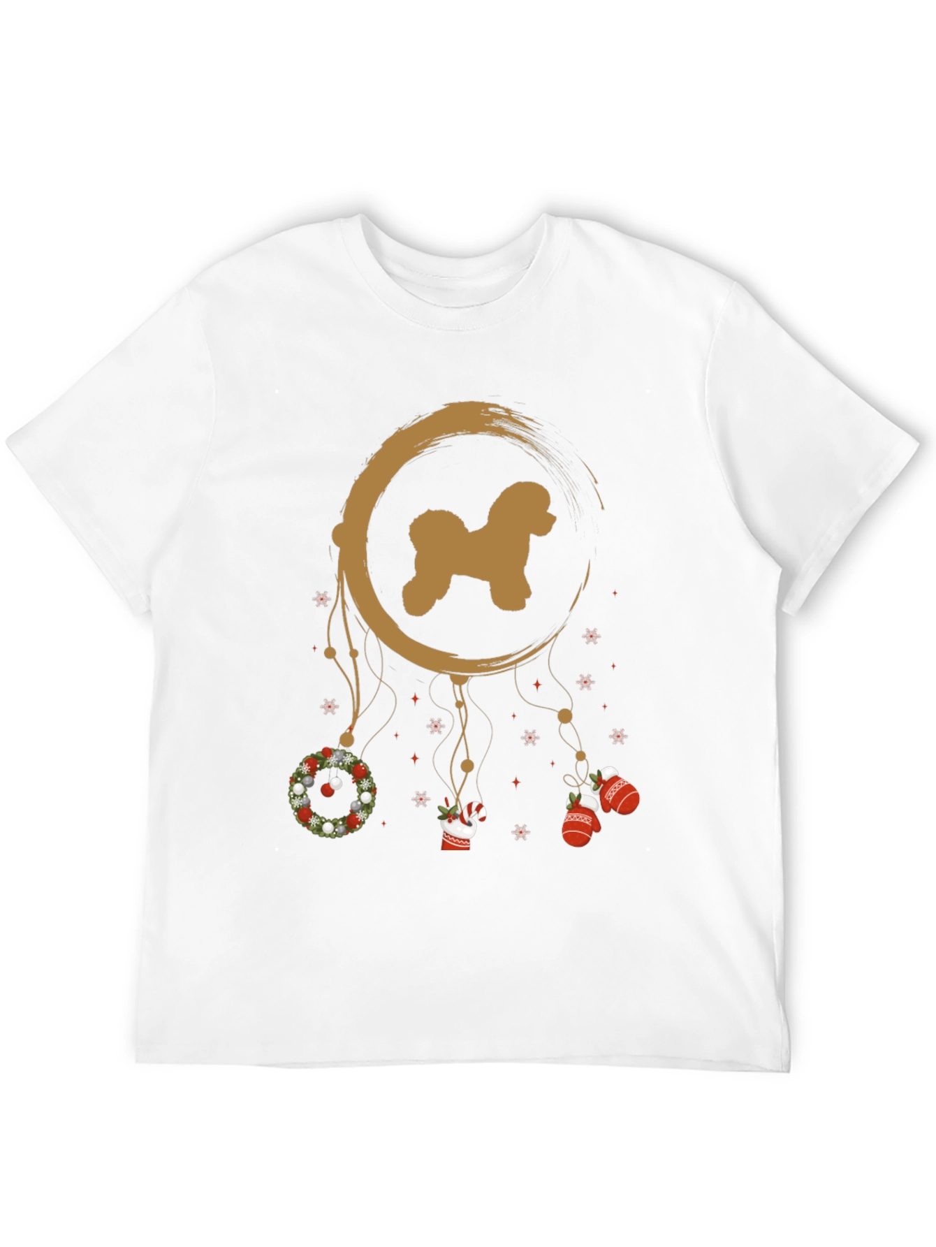 Christmas Poodle Dreamcatcher T-Shirt