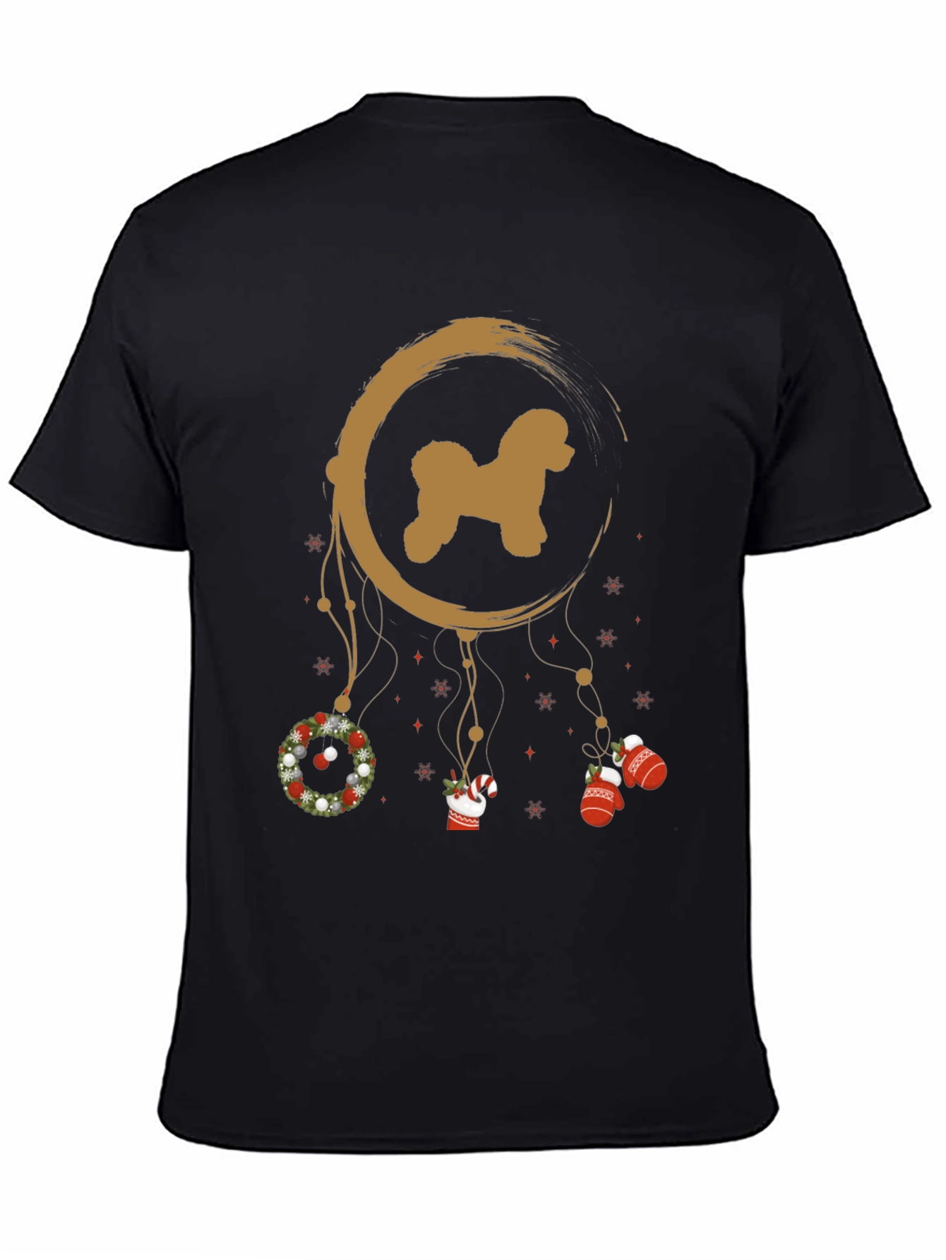 Christmas Poodle Dreamcatcher T-Shirt