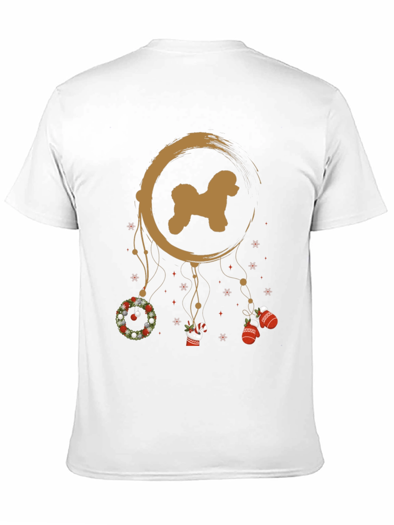Christmas Poodle Dreamcatcher T-Shirt