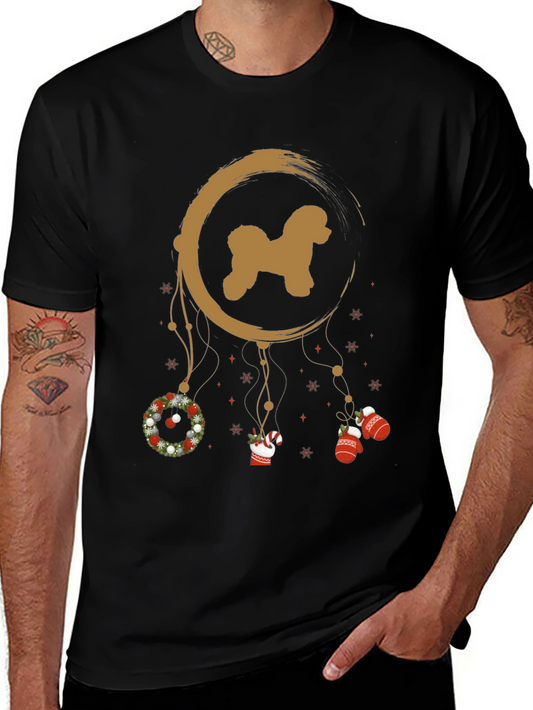 Christmas Poodle Dreamcatcher T-Shirt