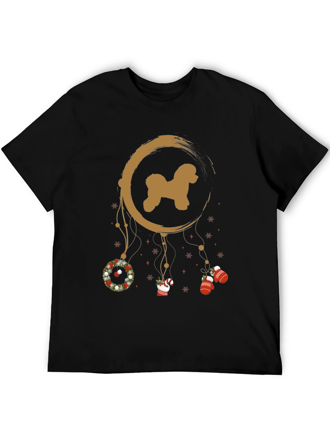 Christmas Poodle Dreamcatcher T-Shirt
