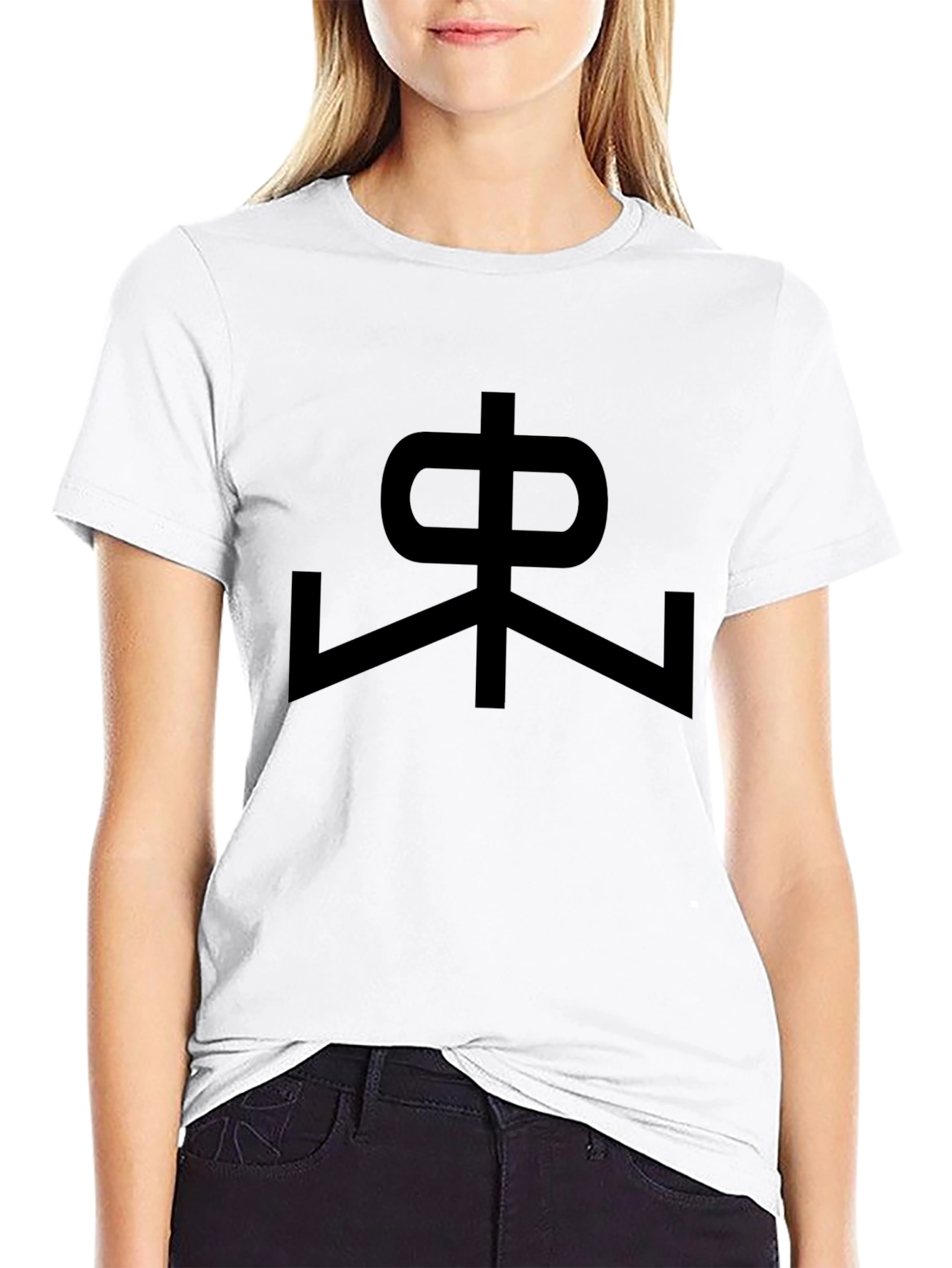Symbol Graphic Print Mens Black T-Shirt