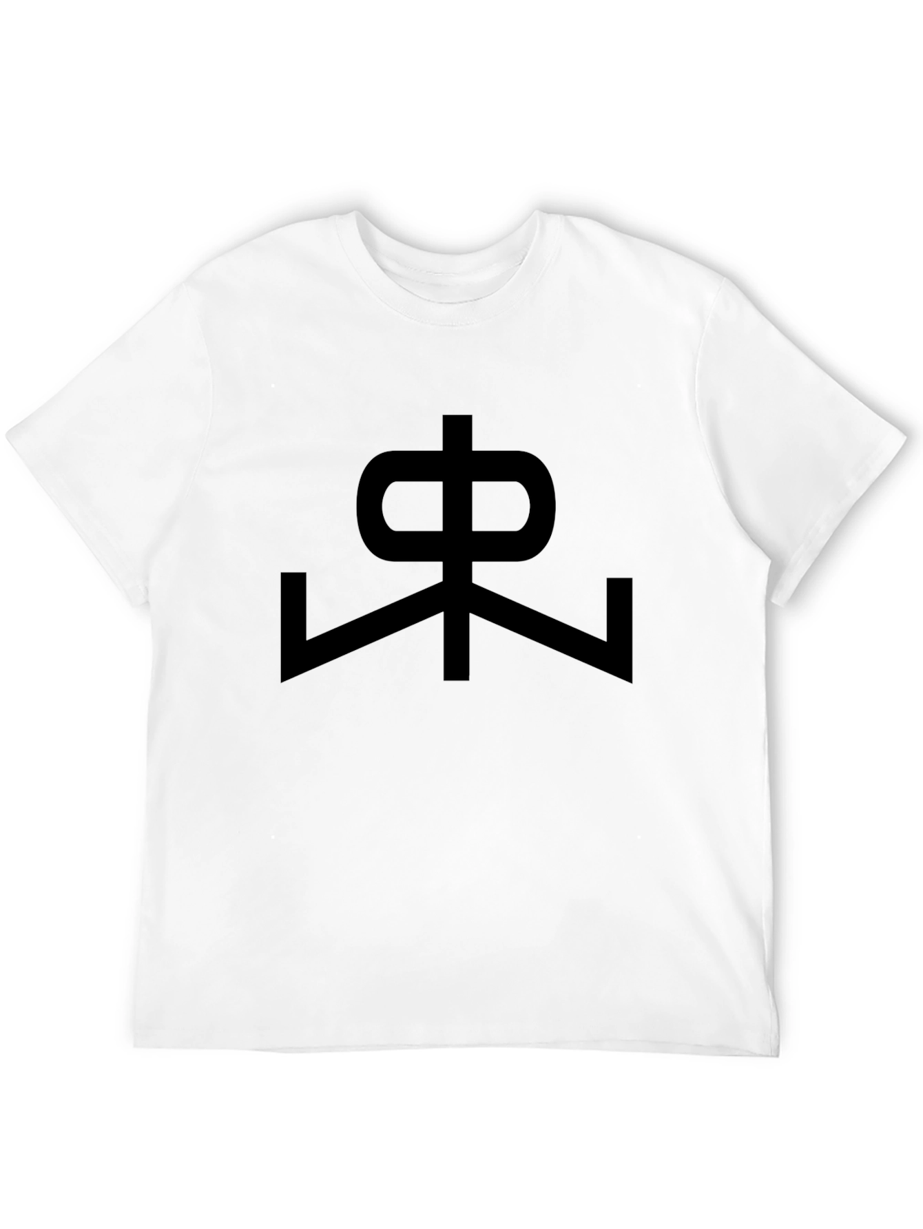 Symbol Graphic Print Mens Black T-Shirt