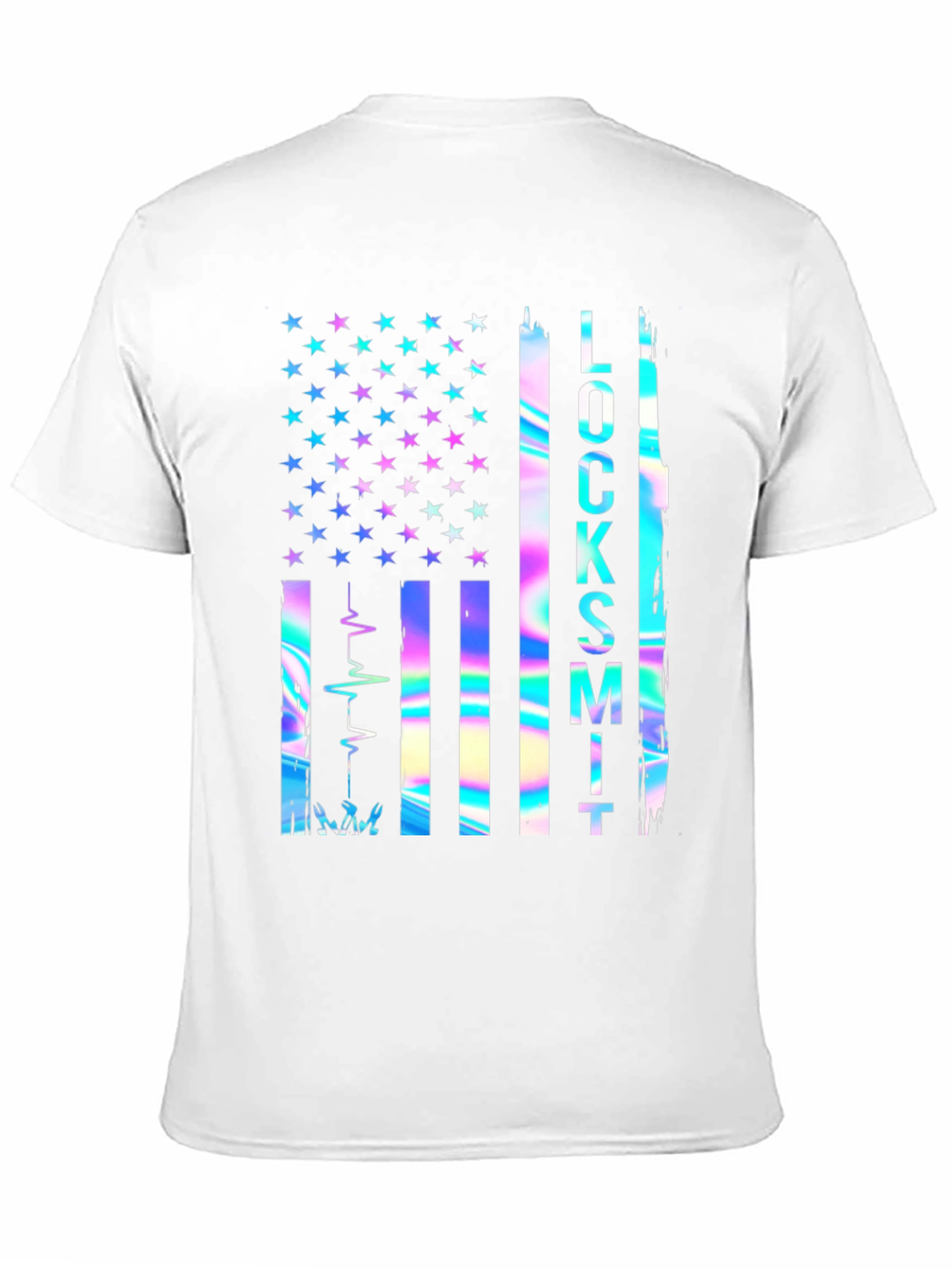 Locksmith American Flag Graphic T-Shirt
