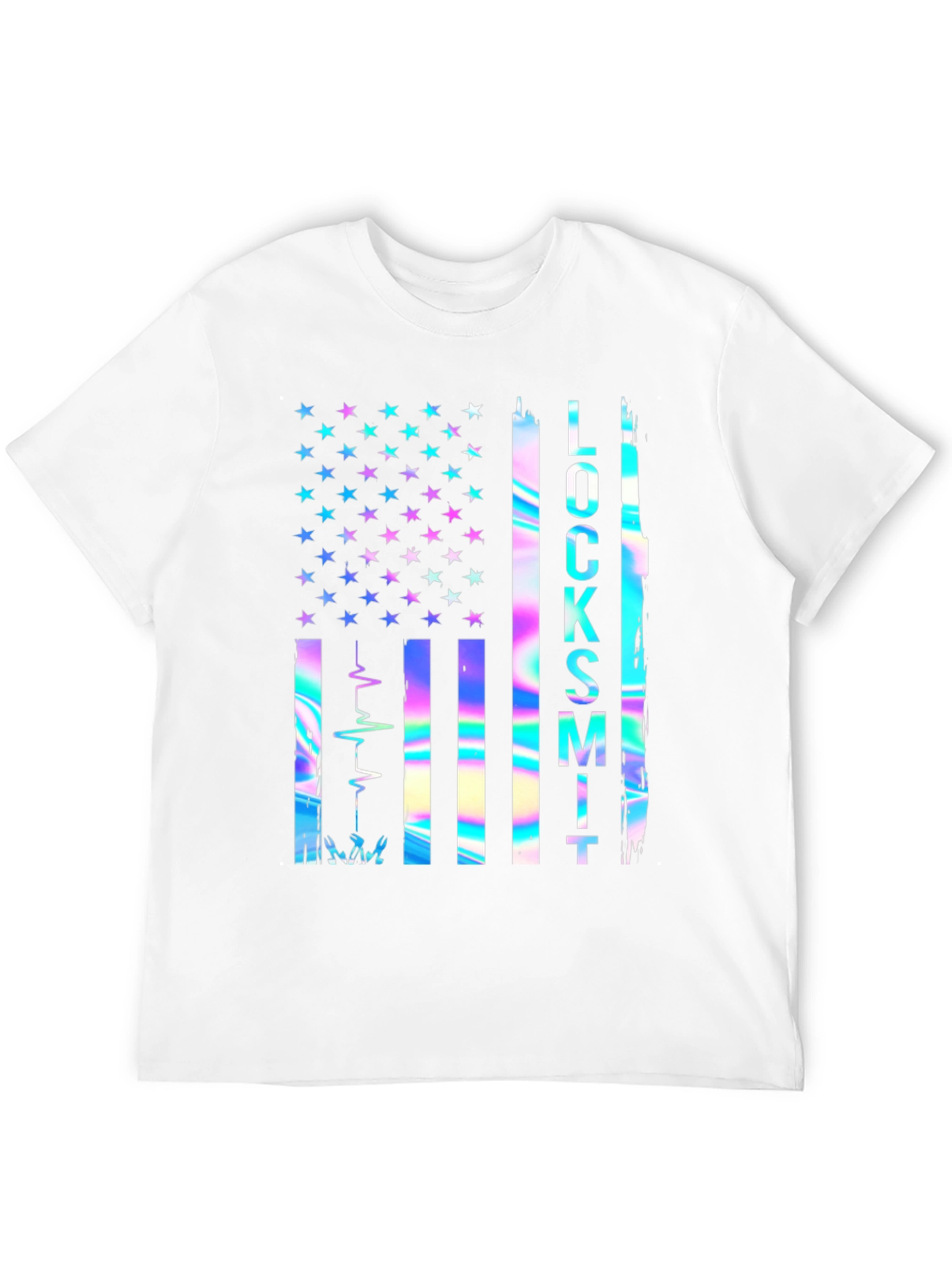 Locksmith American Flag Graphic T-Shirt