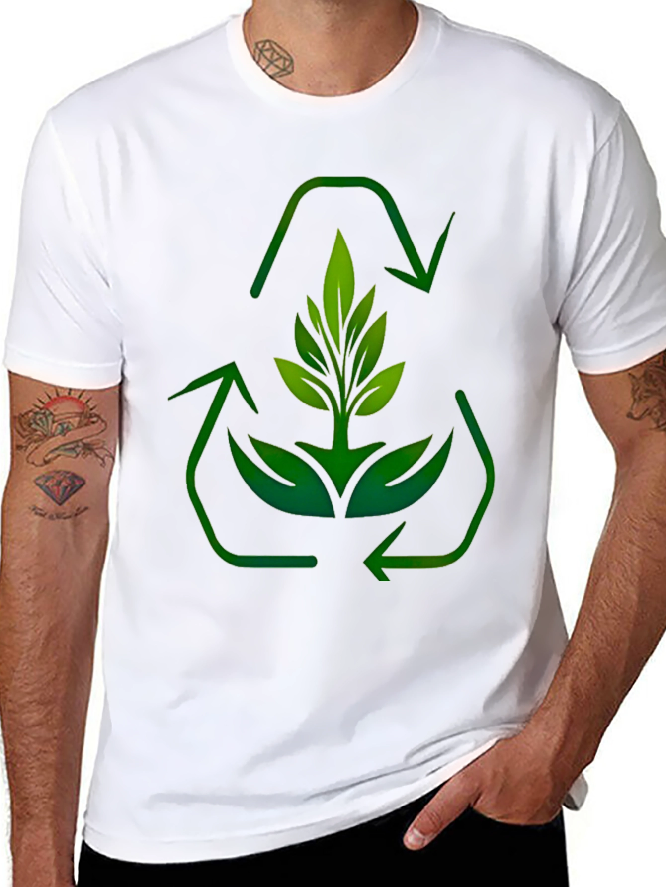 Eco-Friendly Plant Recycle Graphic Tee