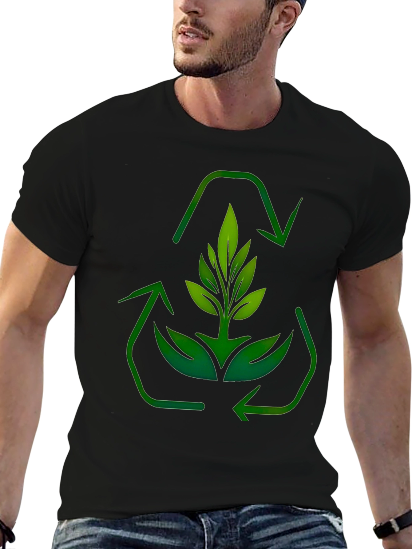 Eco-Friendly Plant Recycle Graphic Tee