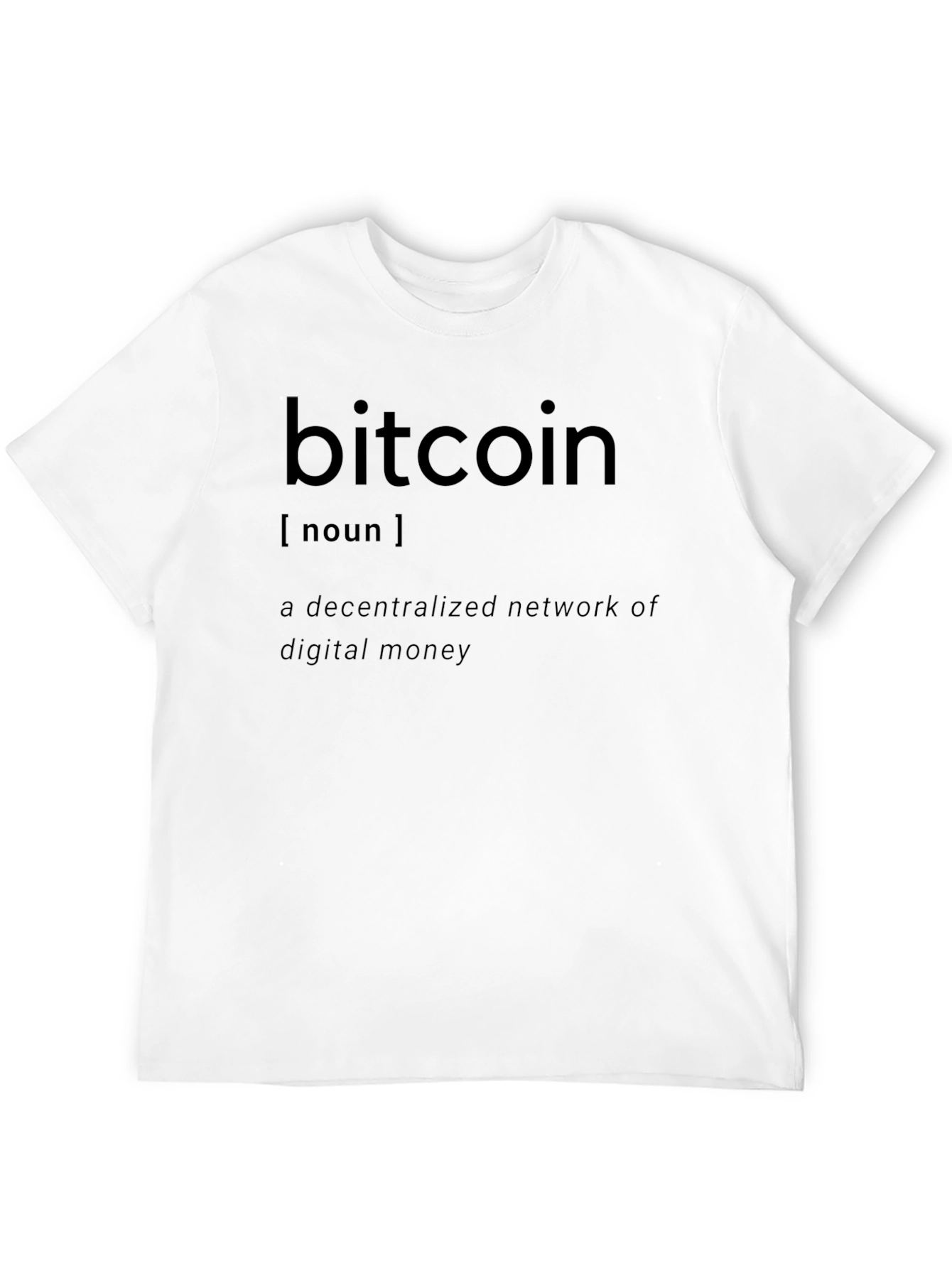 Bitcoin Definition Black T-Shirt