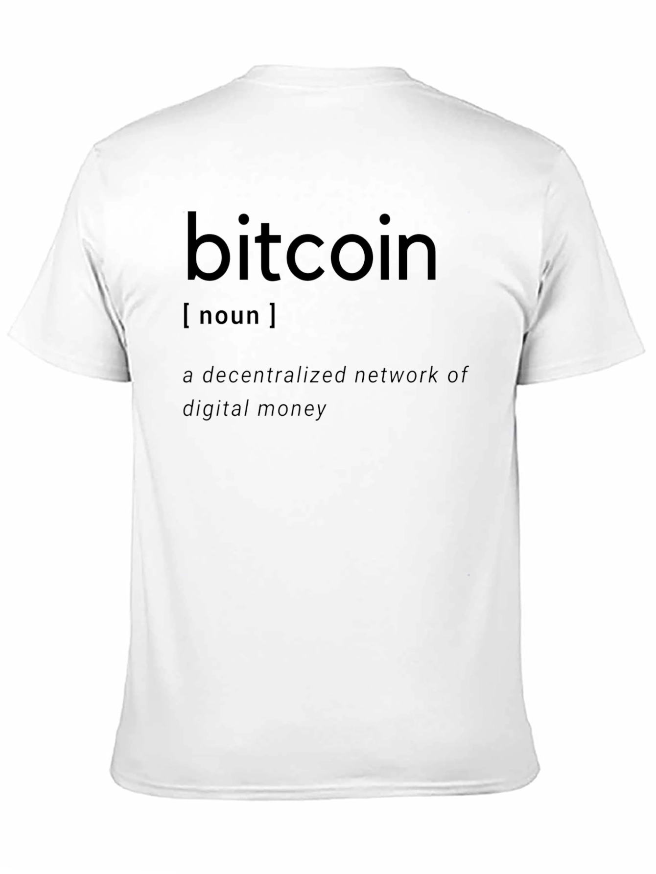Bitcoin Definition Black T-Shirt