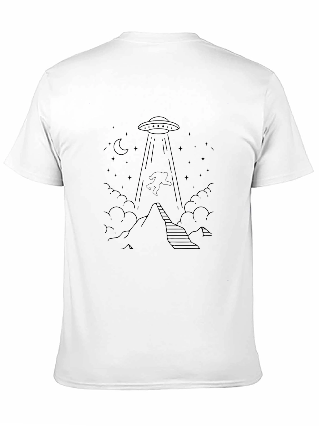 UFO Abduction T-Shirt - Bigfoot Design