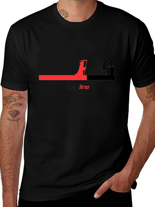 Deadline Reaper Graphic T-Shirt - Black Cotton Tee