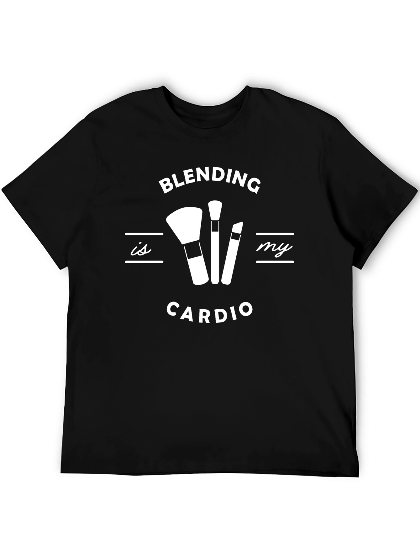 Blending Is My Cardio Black T-Shirt
