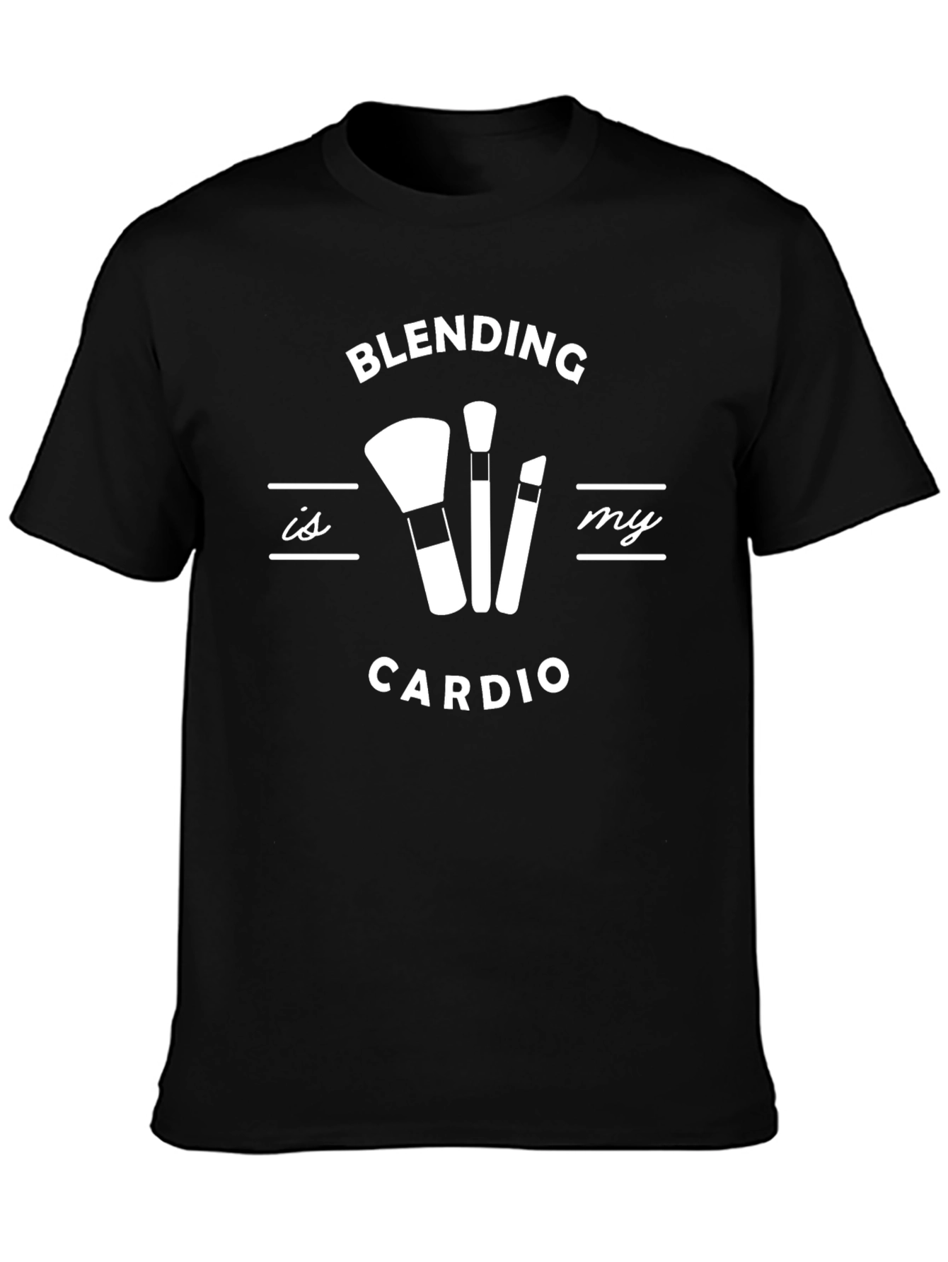 Blending Is My Cardio Black T-Shirt