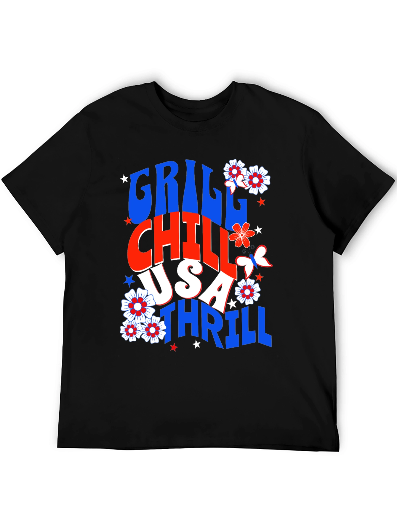 Grill Chill USA Thrill Graphic Tee