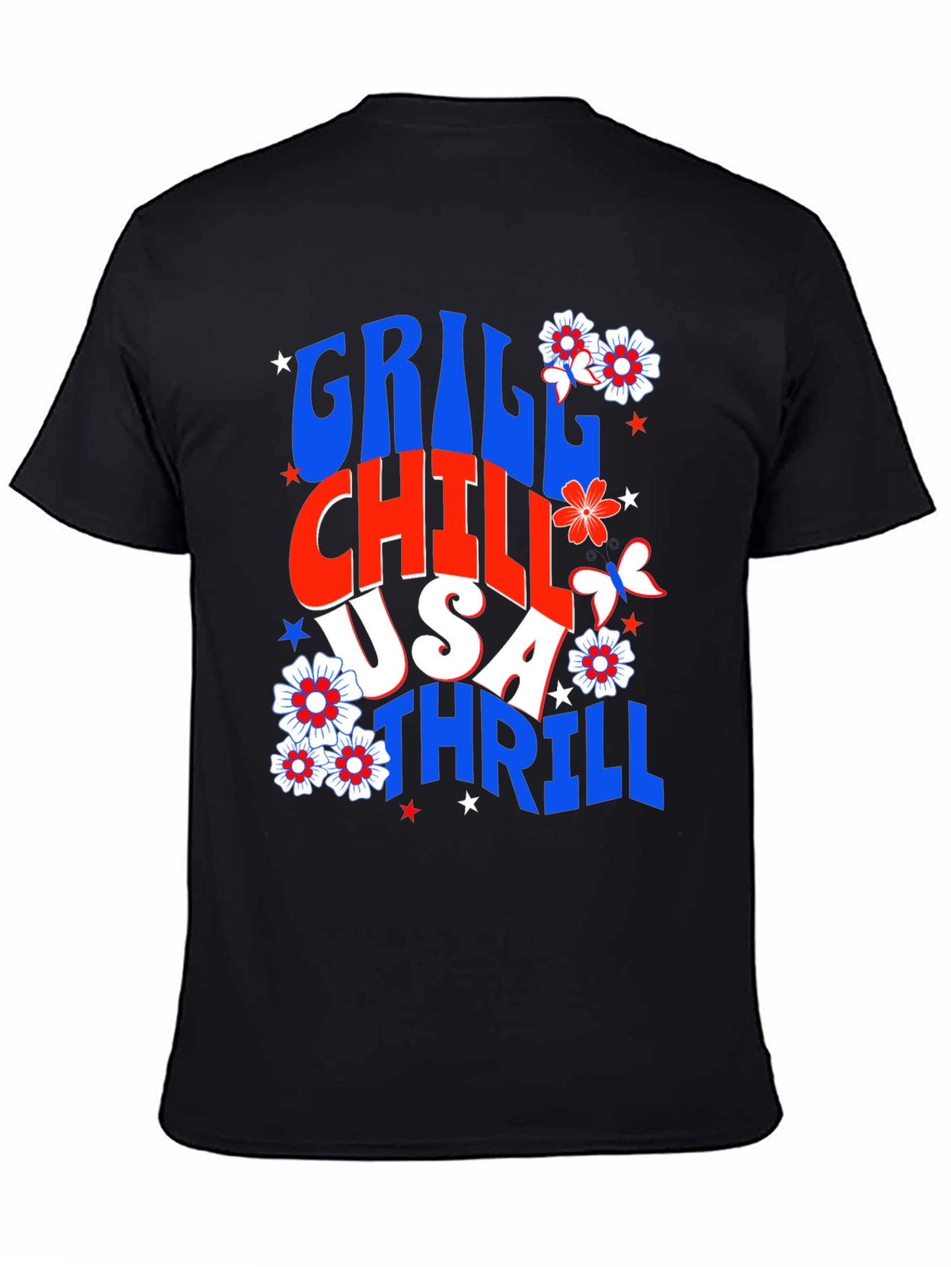 Grill Chill USA Thrill Graphic Tee