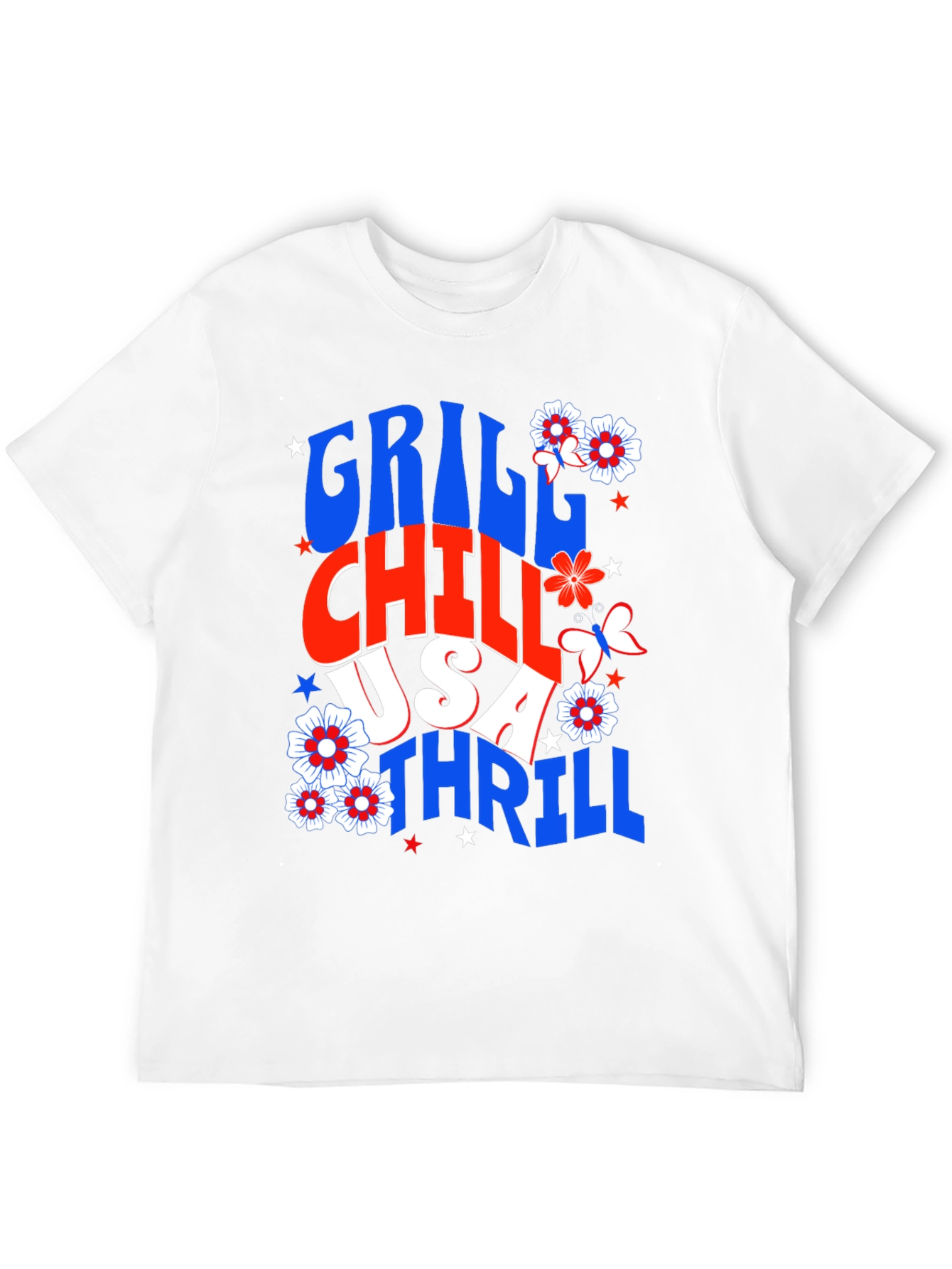 Grill Chill USA Thrill Graphic Tee
