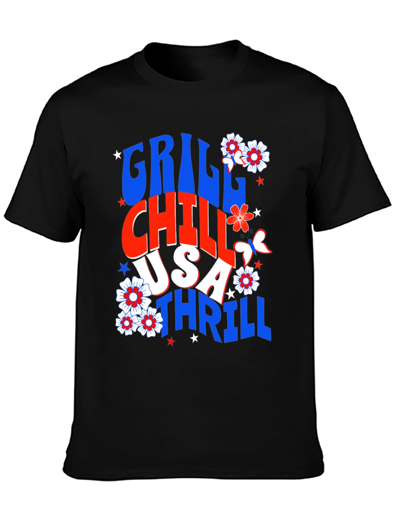 Grill Chill USA Thrill Graphic Tee