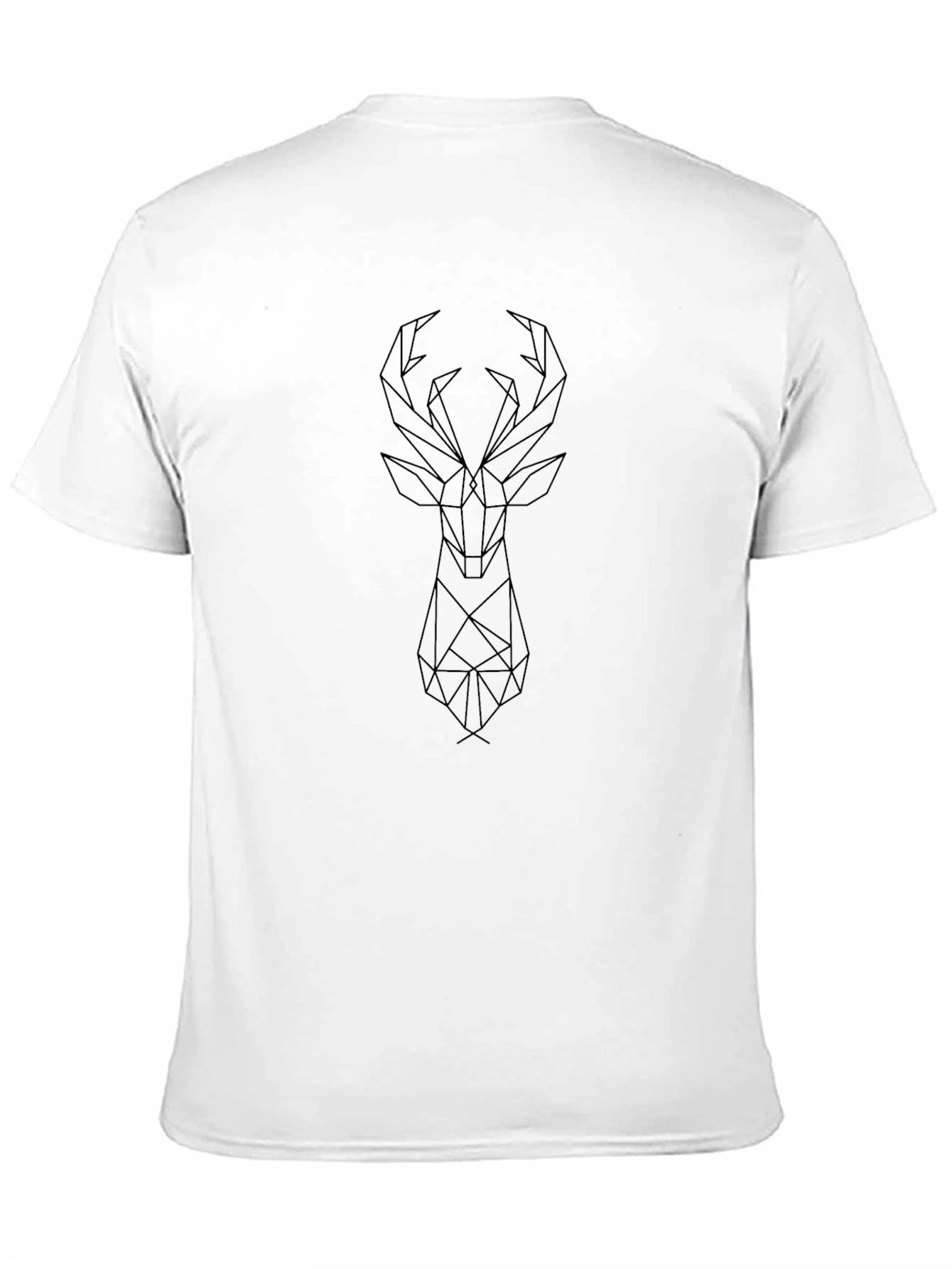Geometric Deer Graphic Tee - Modern Menswear