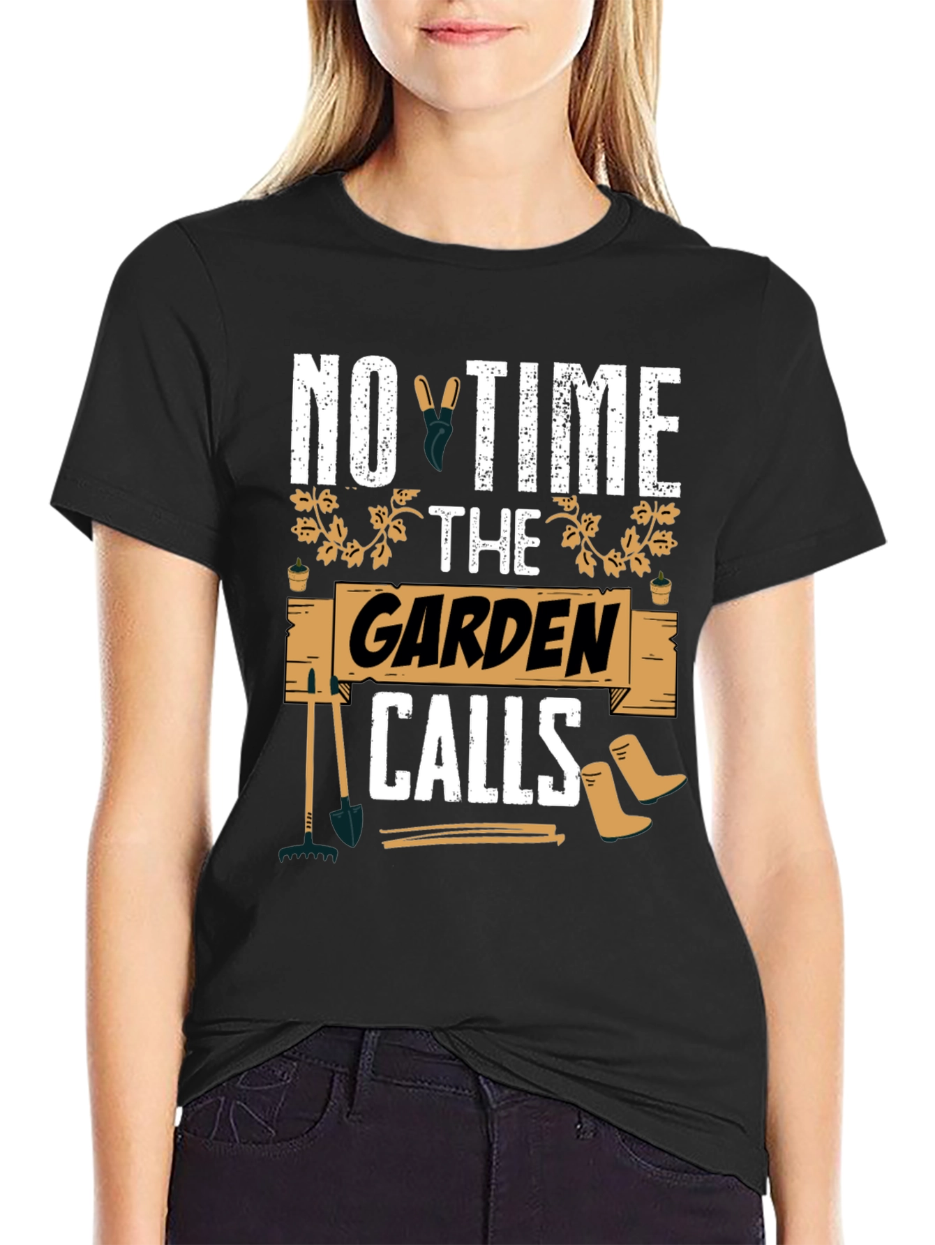 Gardening Enthusiast T-Shirt: No Time The Garden Calls