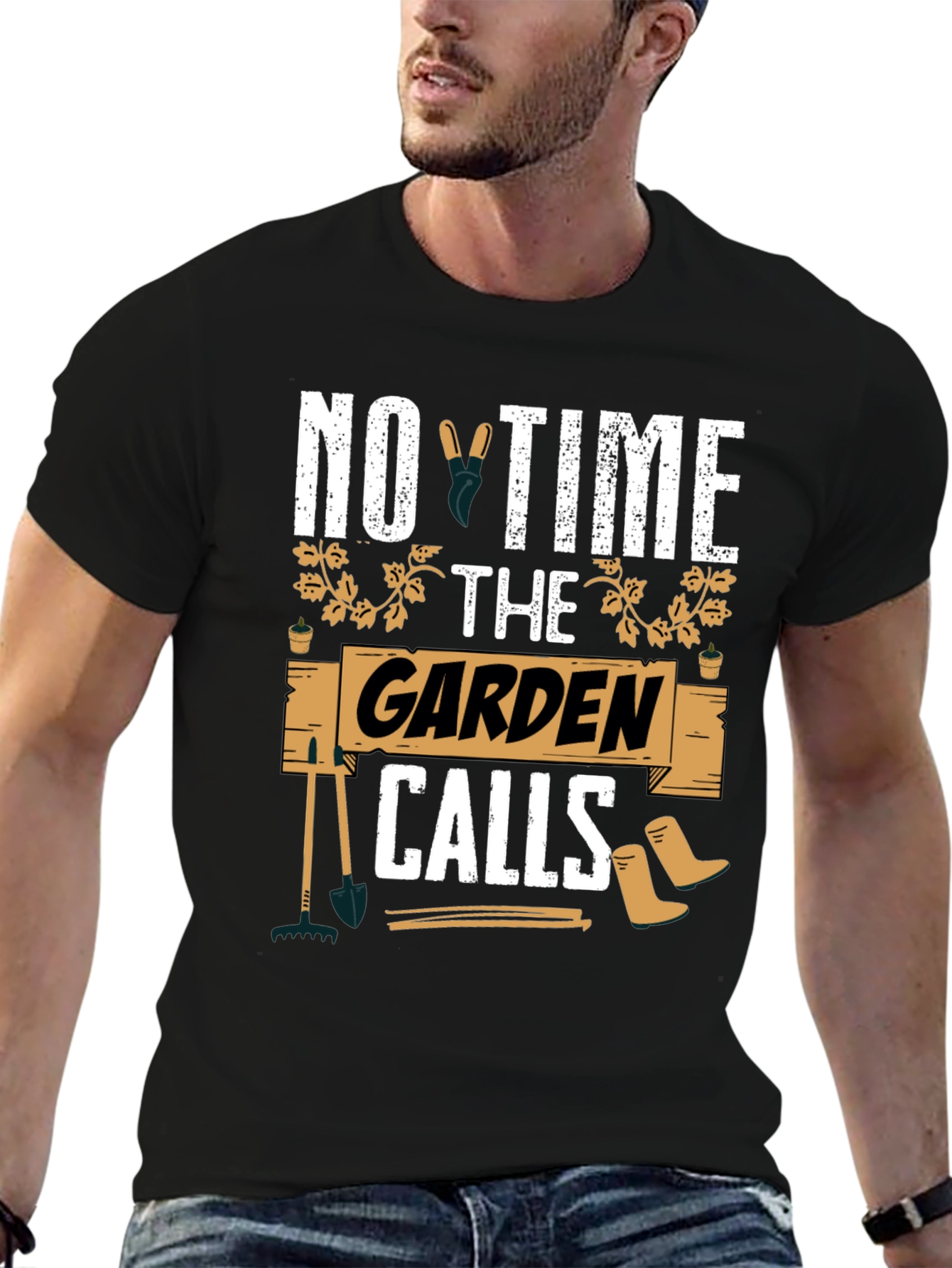 Gardening Enthusiast T-Shirt: No Time The Garden Calls