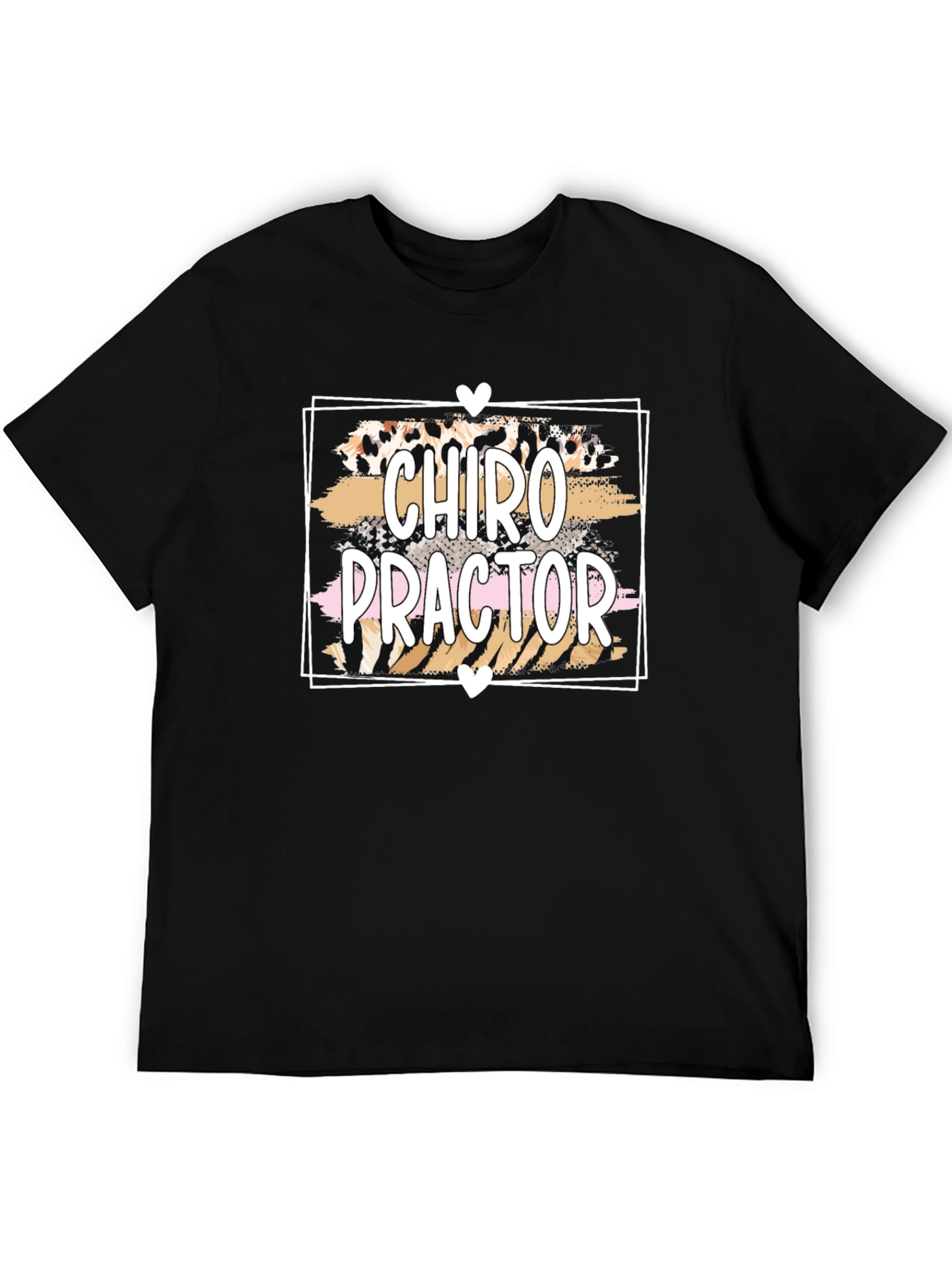 Chiropractor T-Shirt - Leopard Print Design